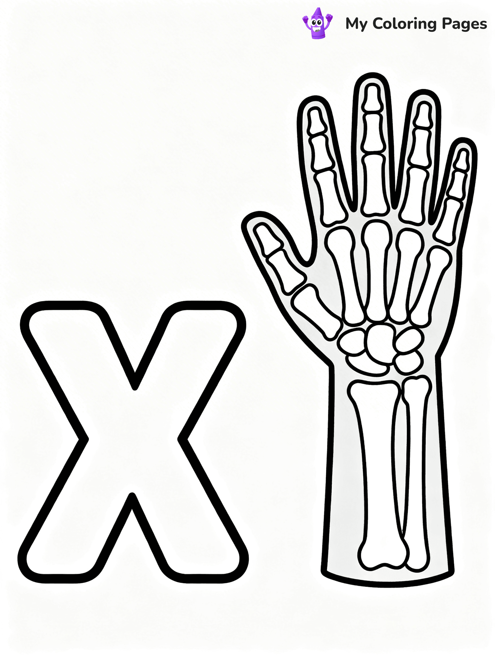Letter X Coloring Pages - 6