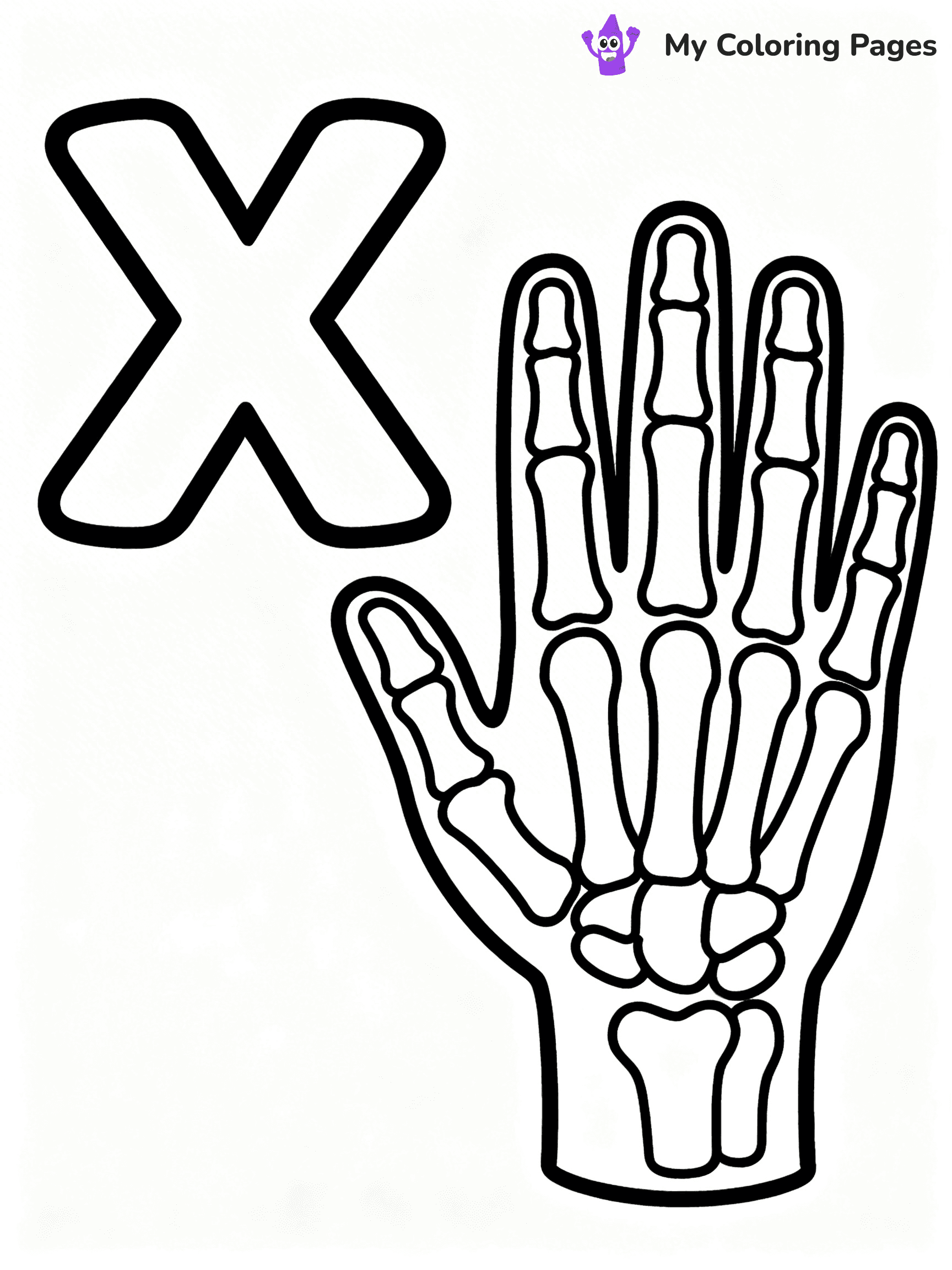 Letter X Coloring Pages - 4