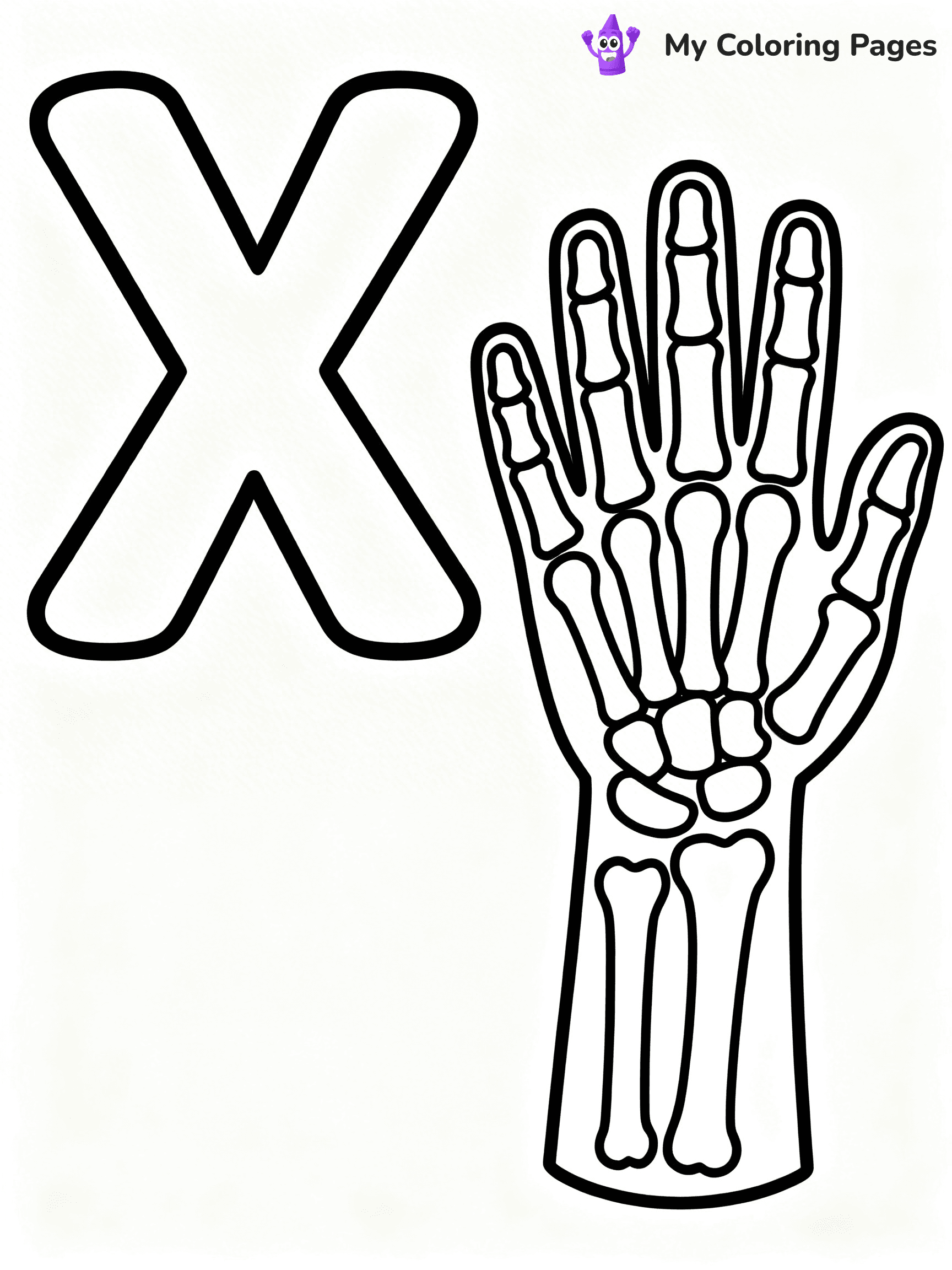 Letter X Coloring Pages - 3