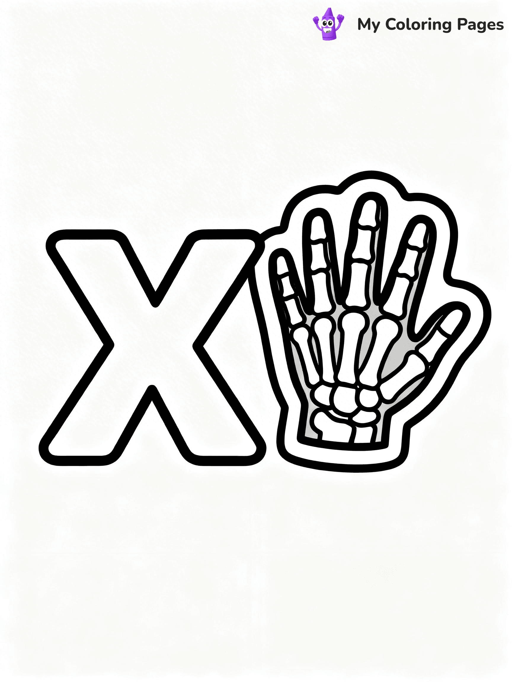 Letter X Coloring Pages - 2