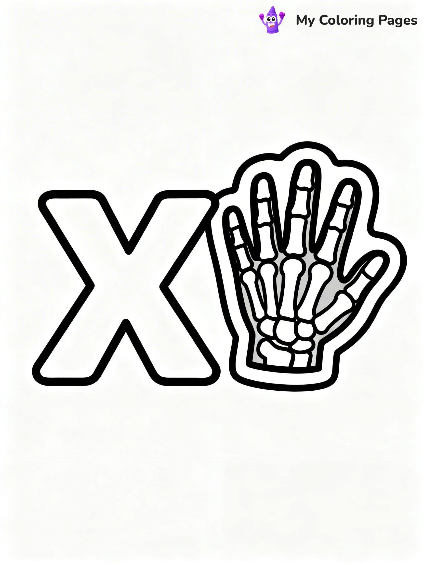 Letter X Coloring Pages - 2