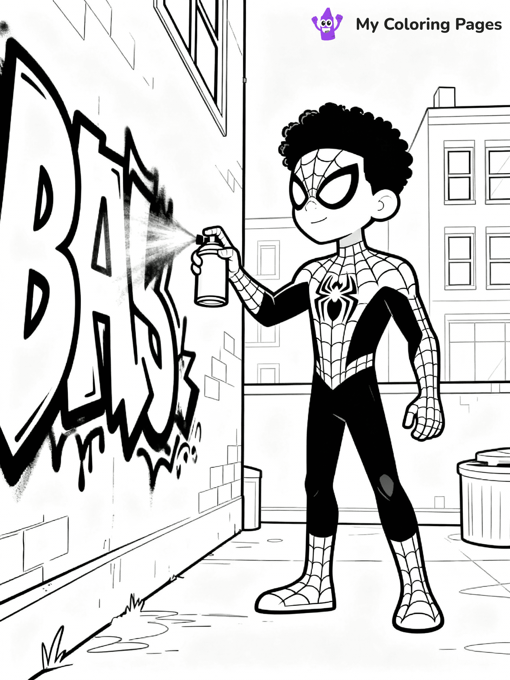 Miles Morales Coloring Pages - 12