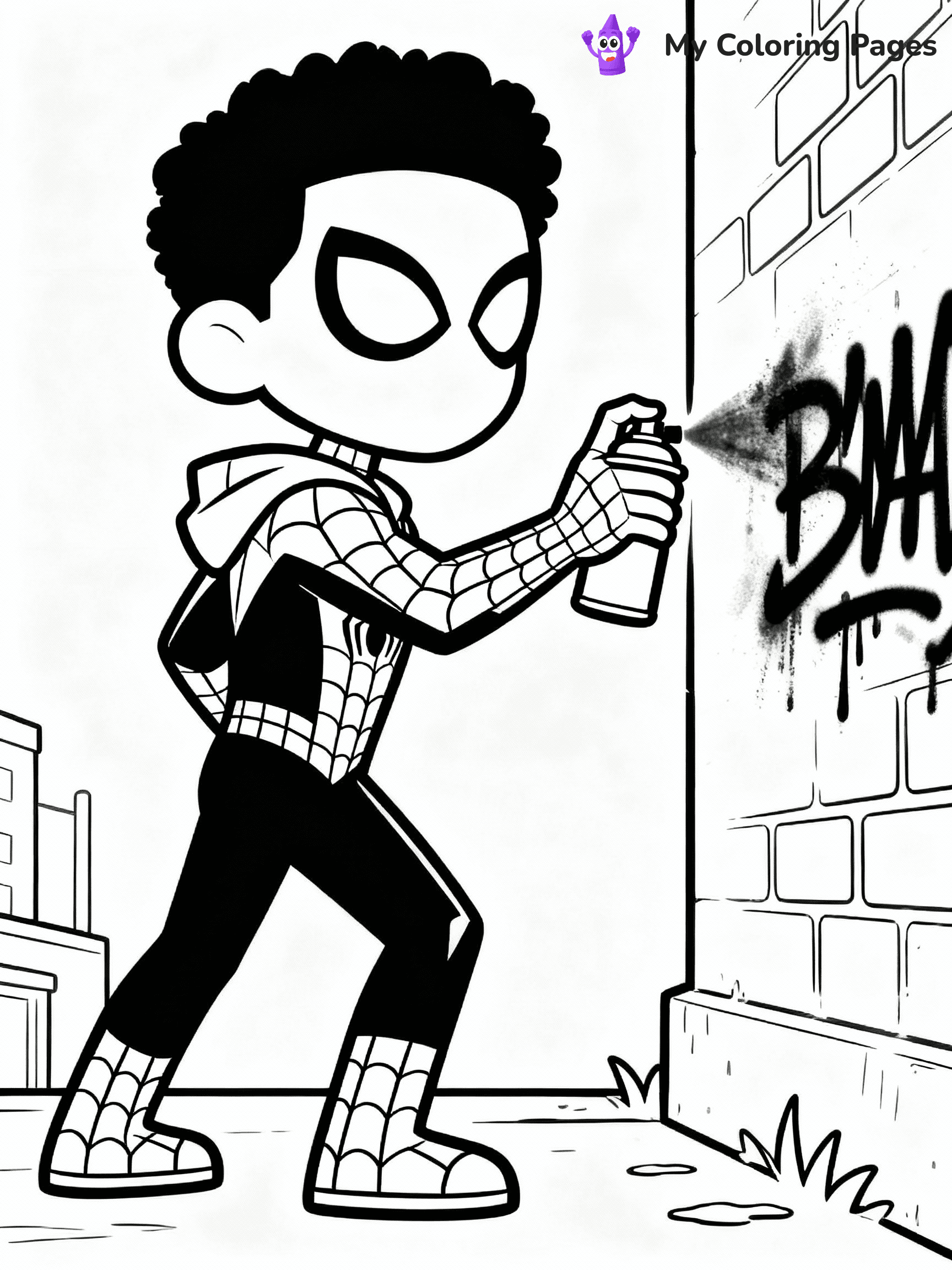 Miles Morales Coloring Pages - 11