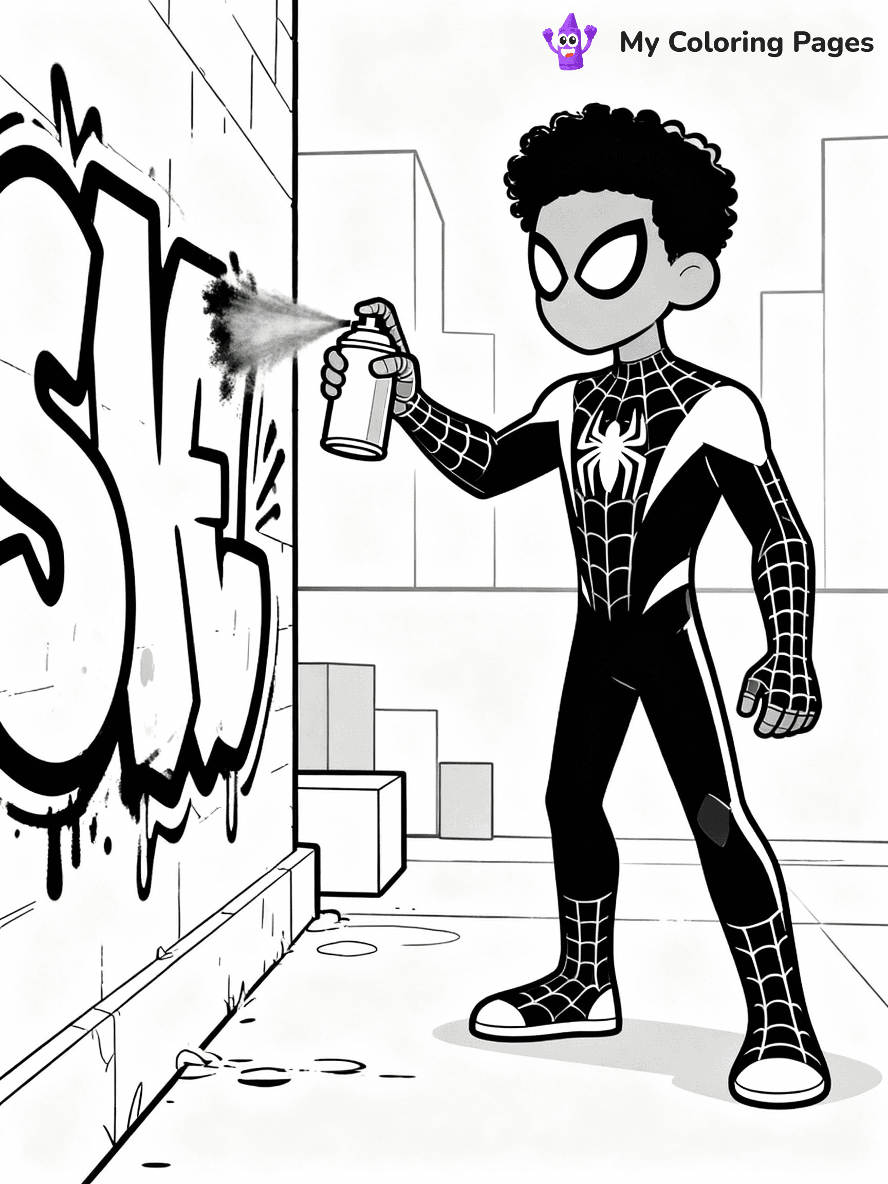Miles Morales Coloring Pages - 9