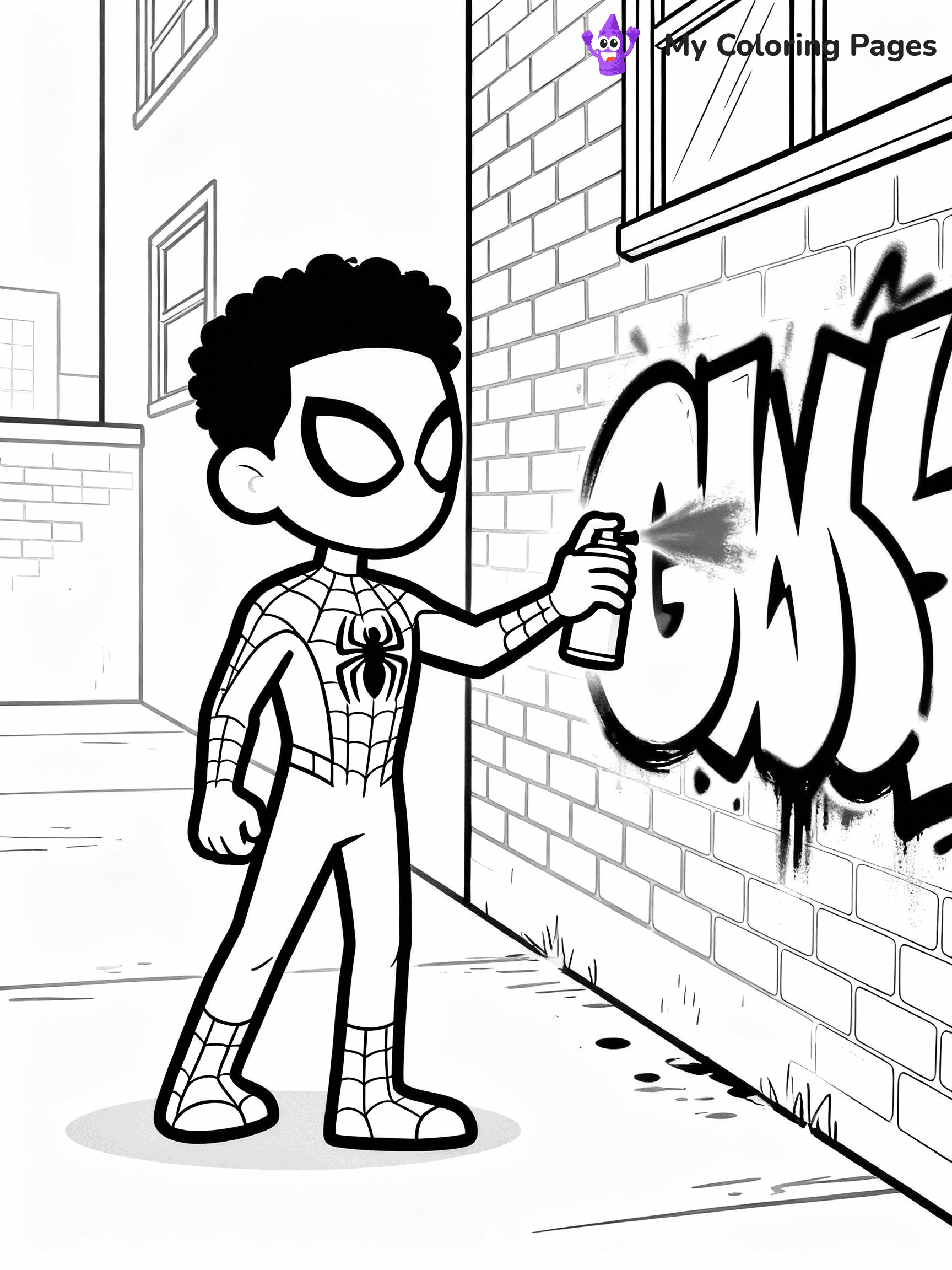 Miles Morales Coloring Pages - 7