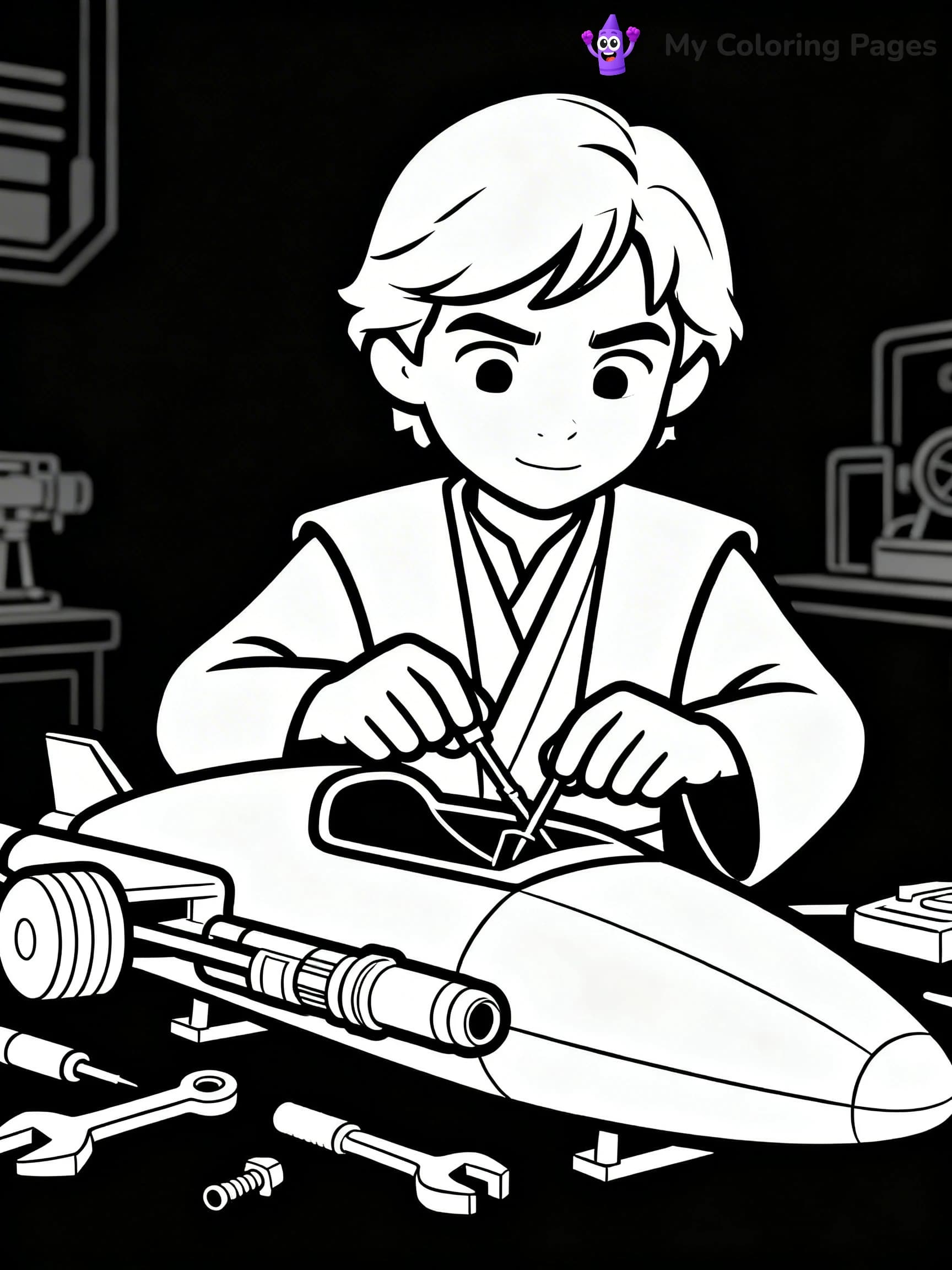 Anakin Skywalker Coloring Pages - 11