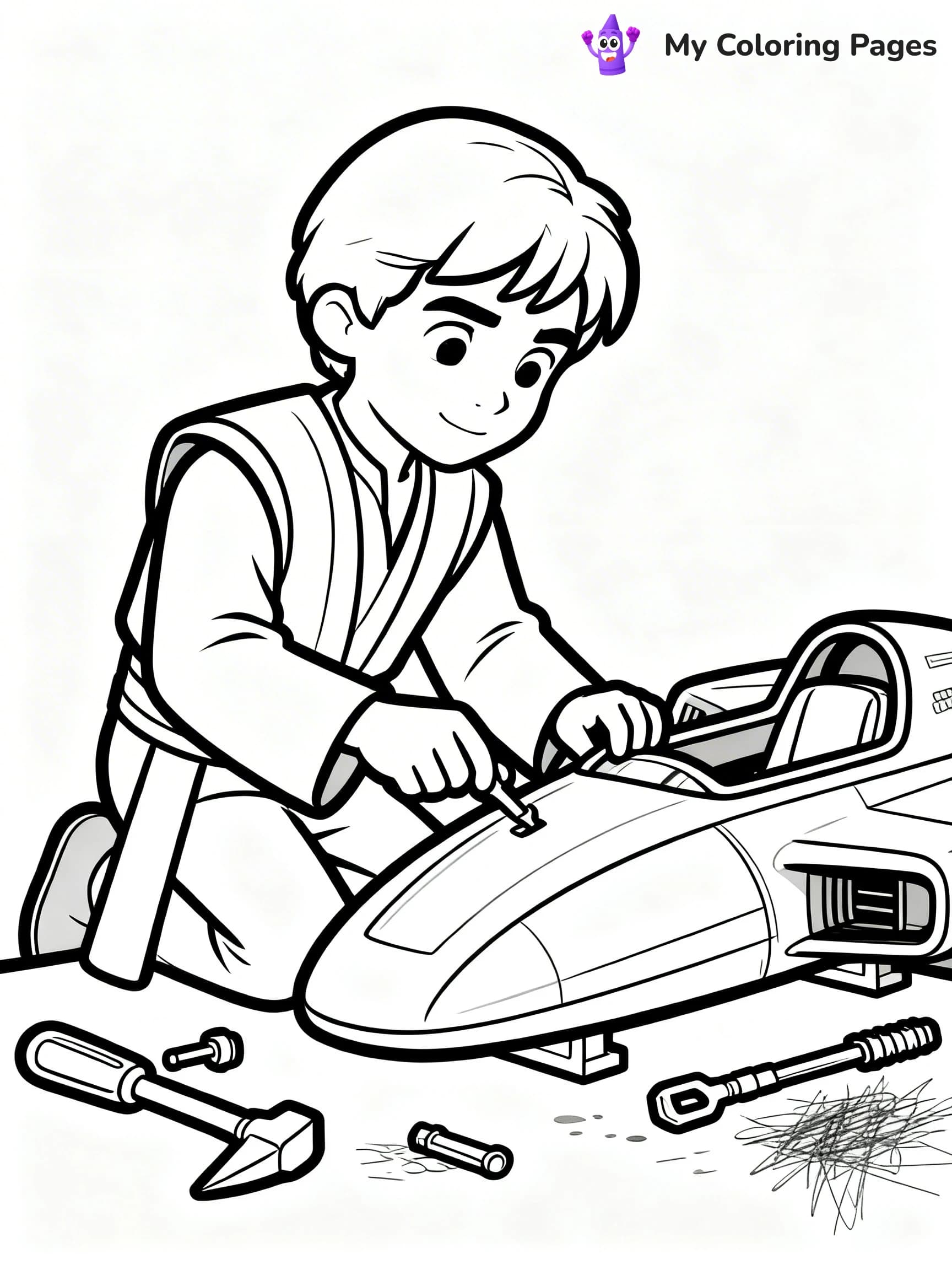Anakin Skywalker Coloring Pages - 9