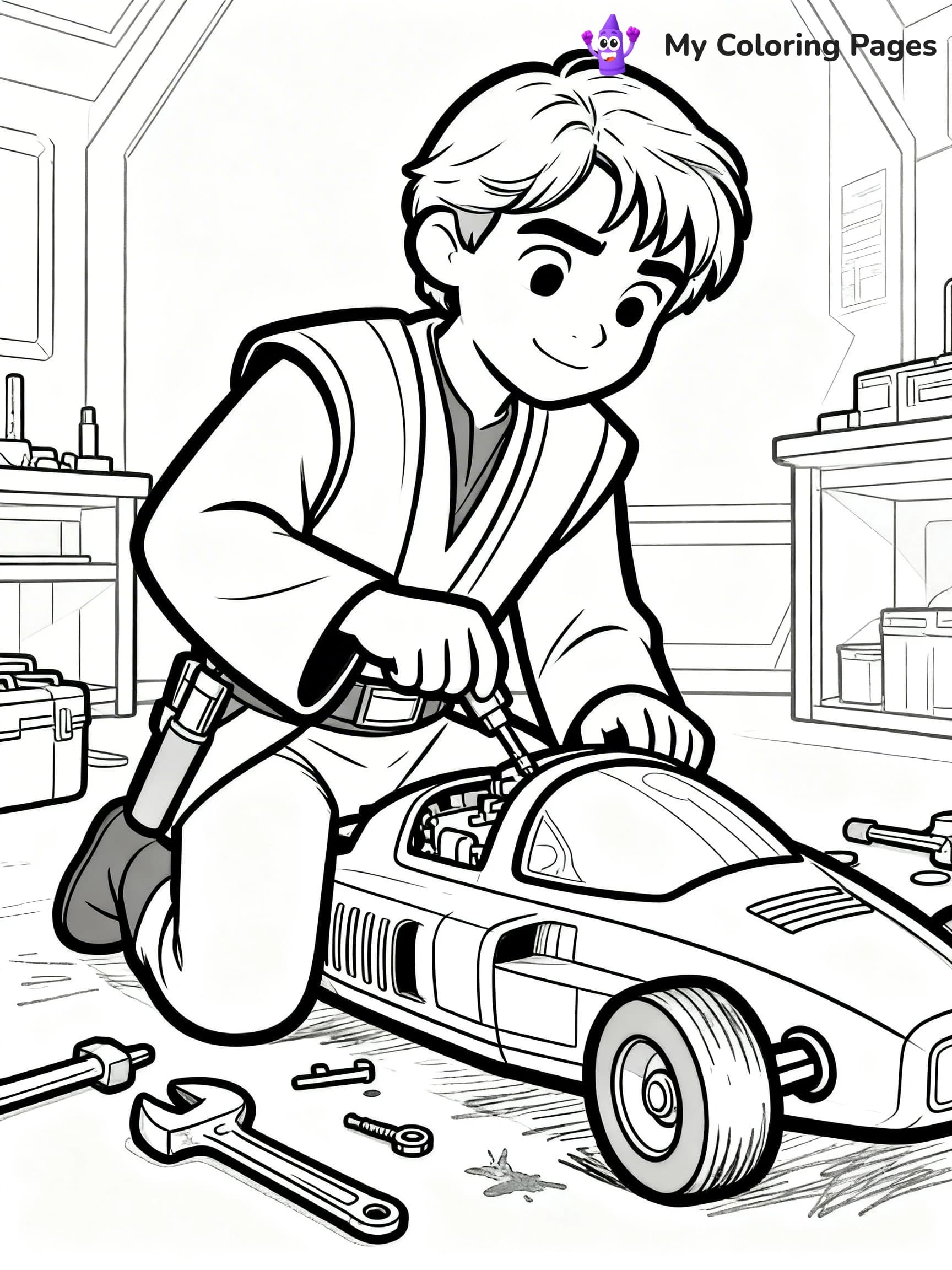 Anakin Skywalker Coloring Pages - 8