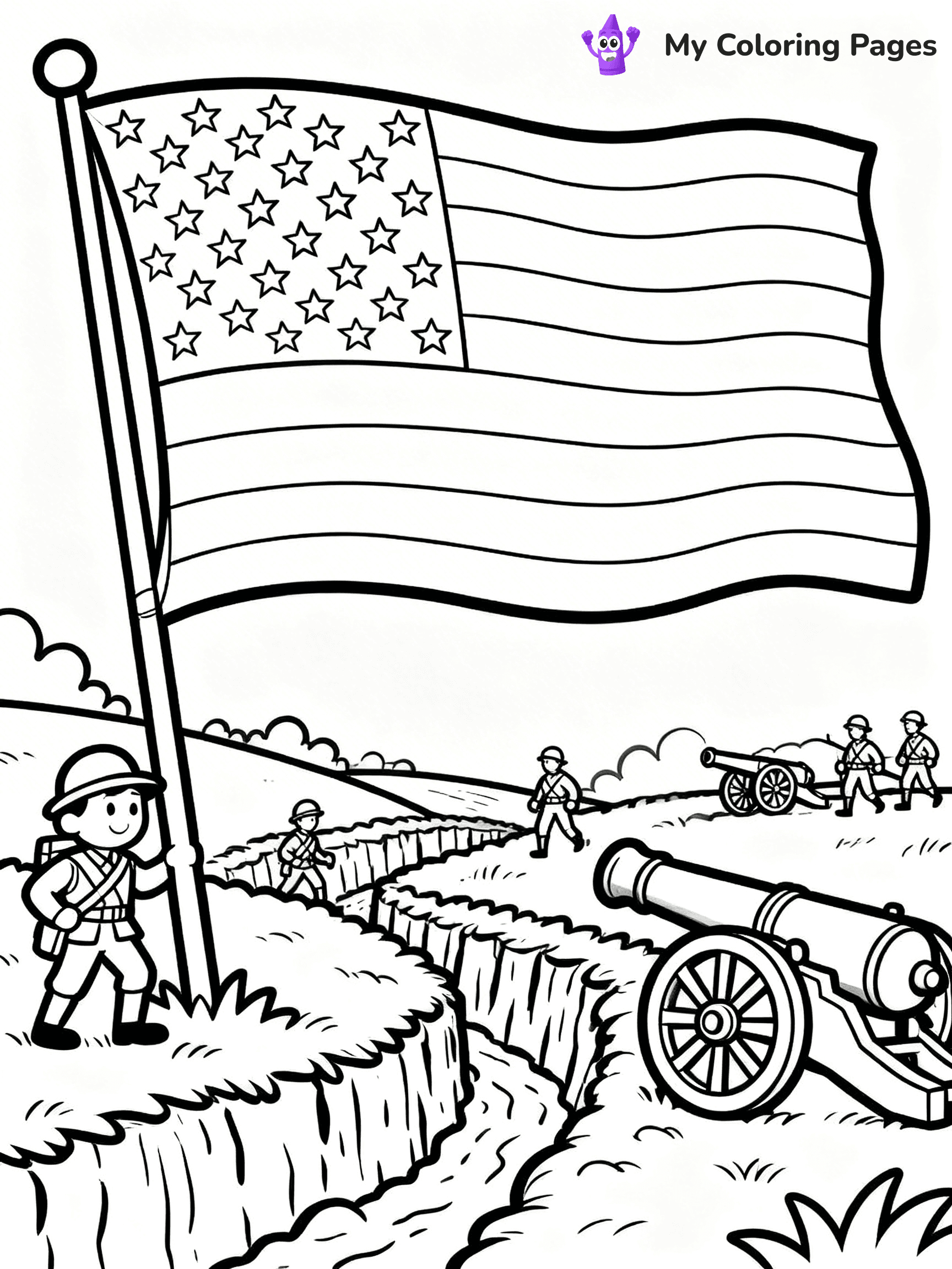 Civil War Coloring Pages - 14