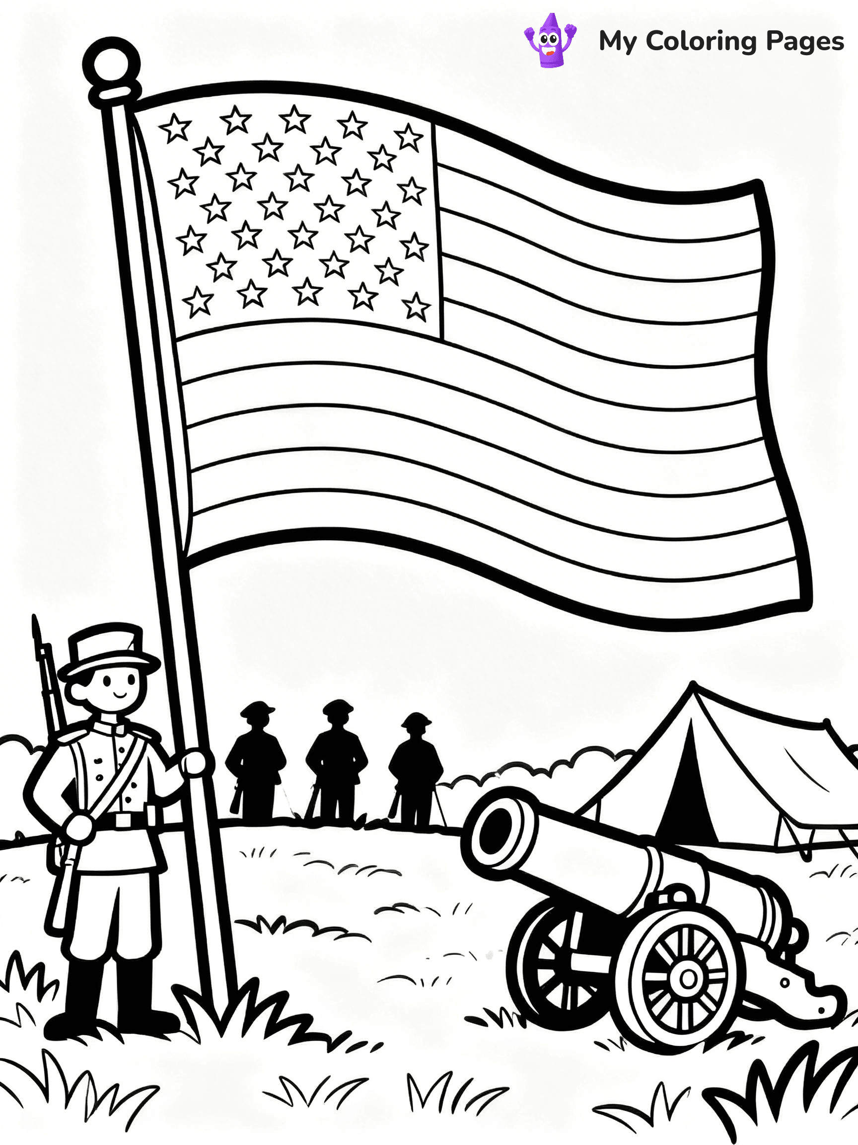Civil War Coloring Pages - 12