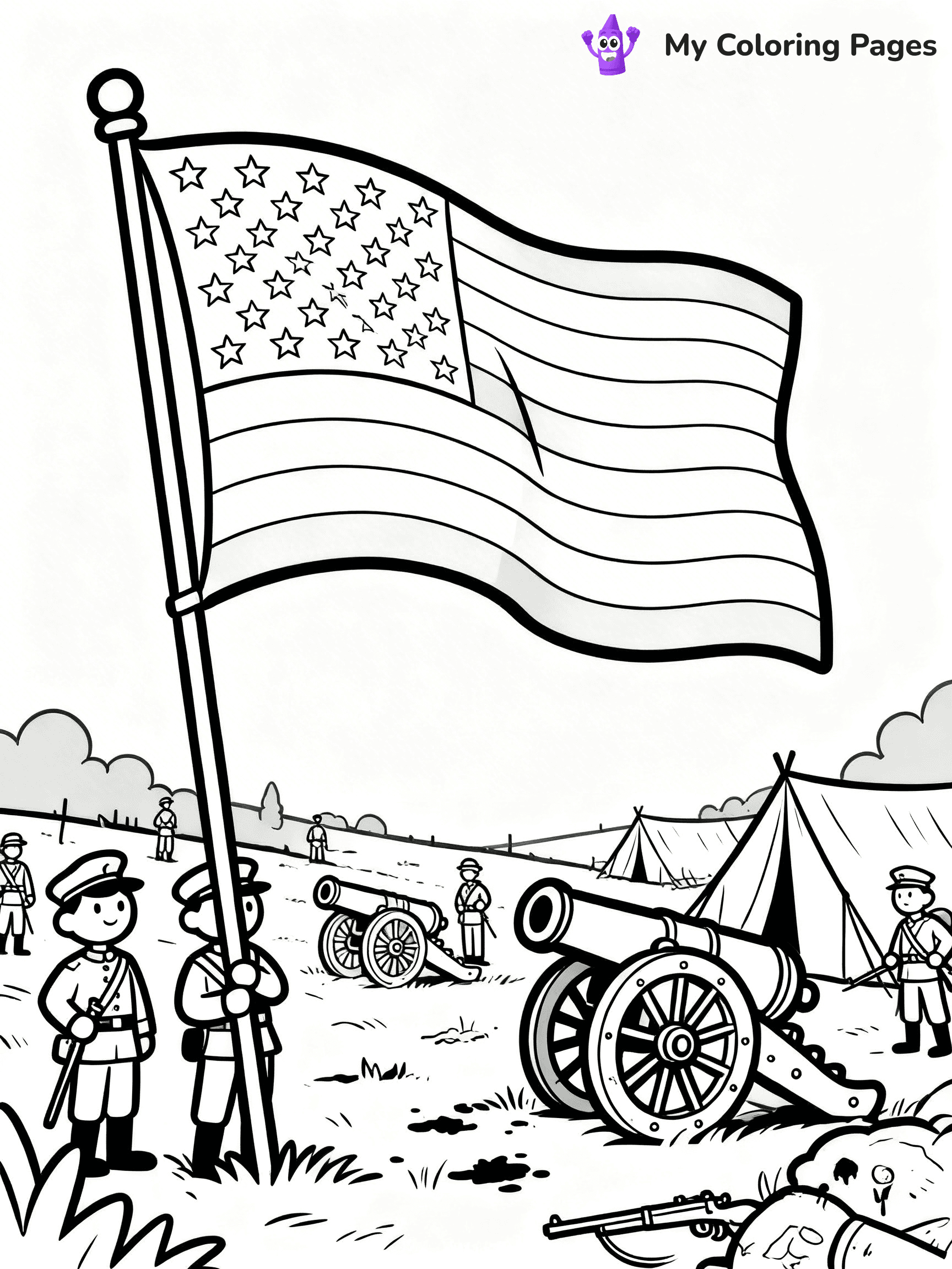 Civil War Coloring Pages - 9
