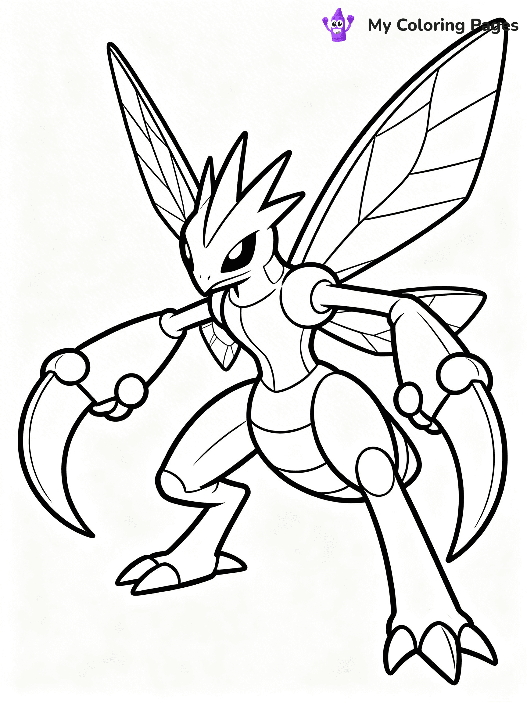 Scyther Coloring Pages - 2