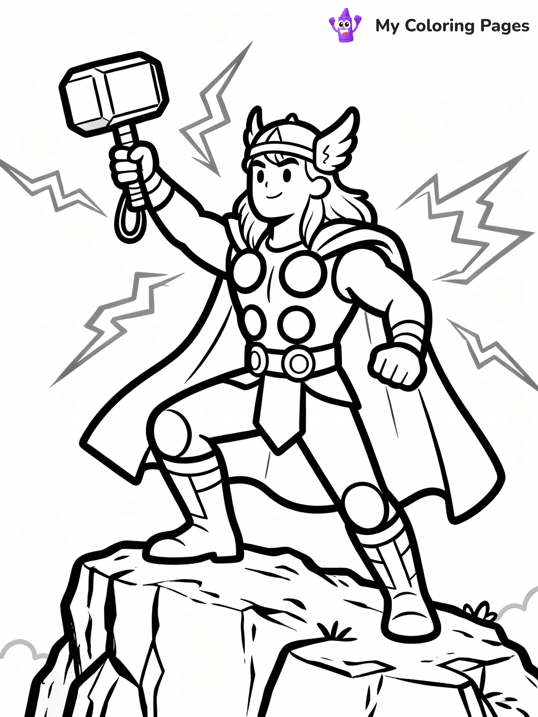 Thor Coloring Pages - 12