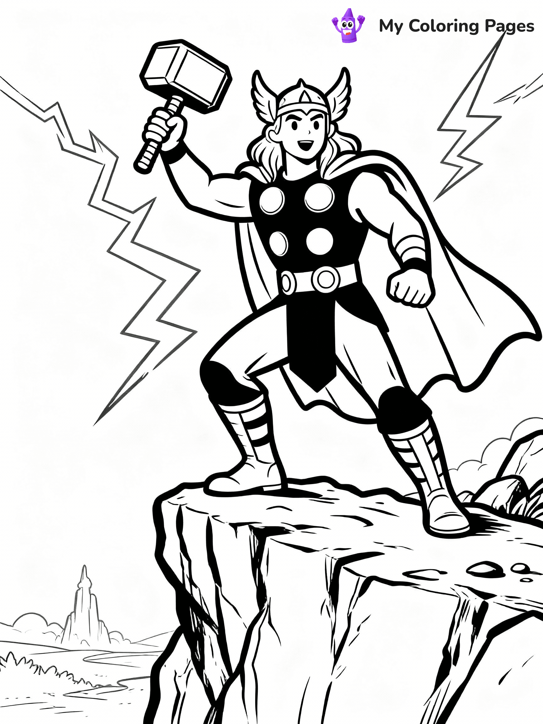 Thor Coloring Pages - 9