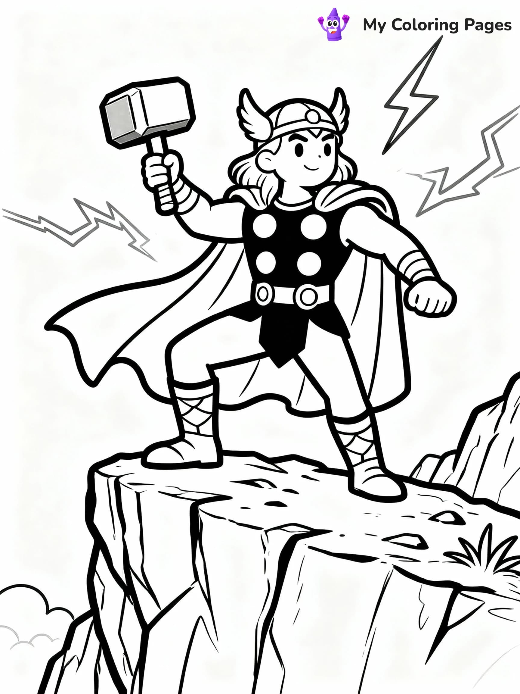 Thor Coloring Pages - 8