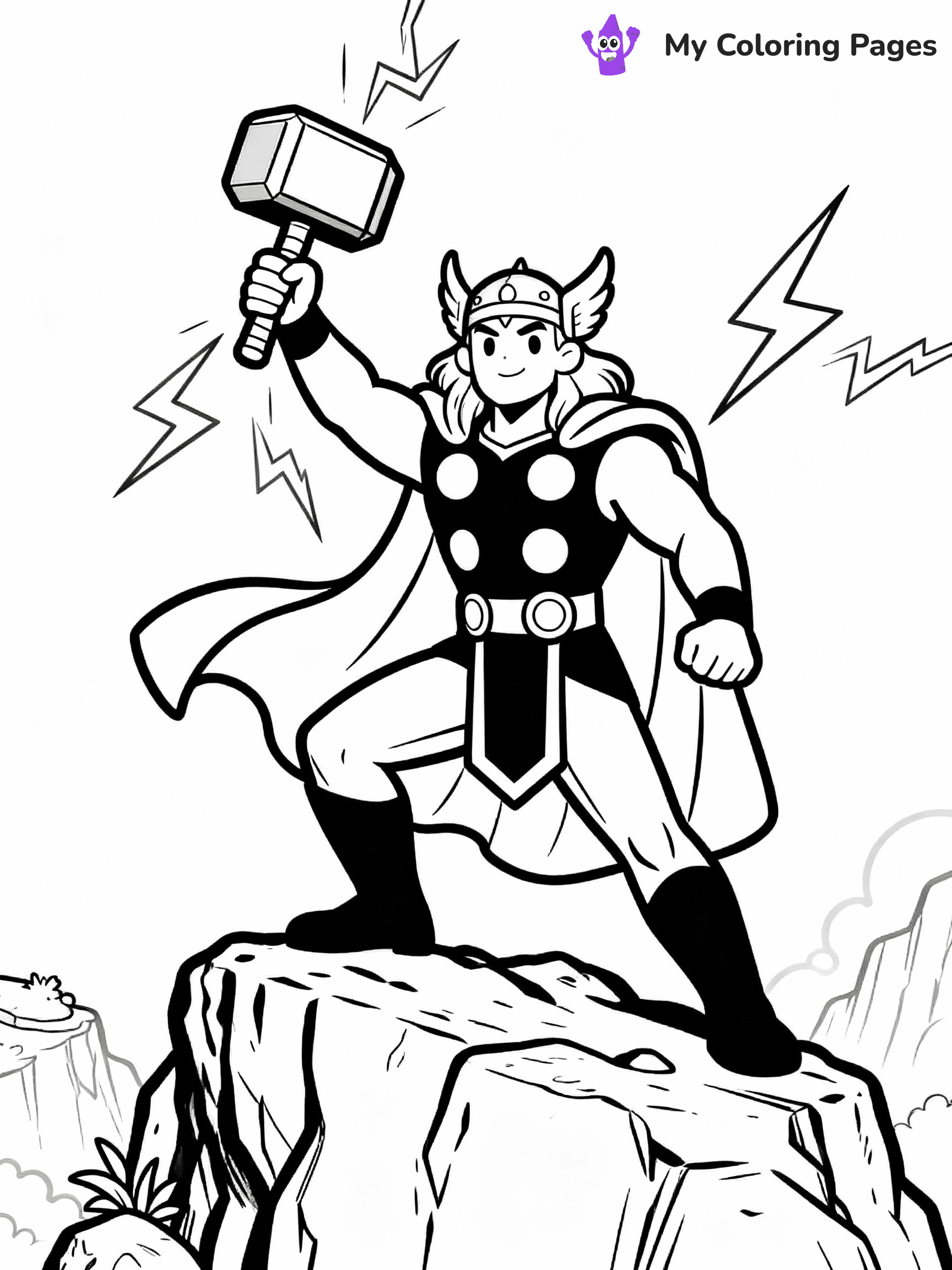 Thor Coloring Pages - 6