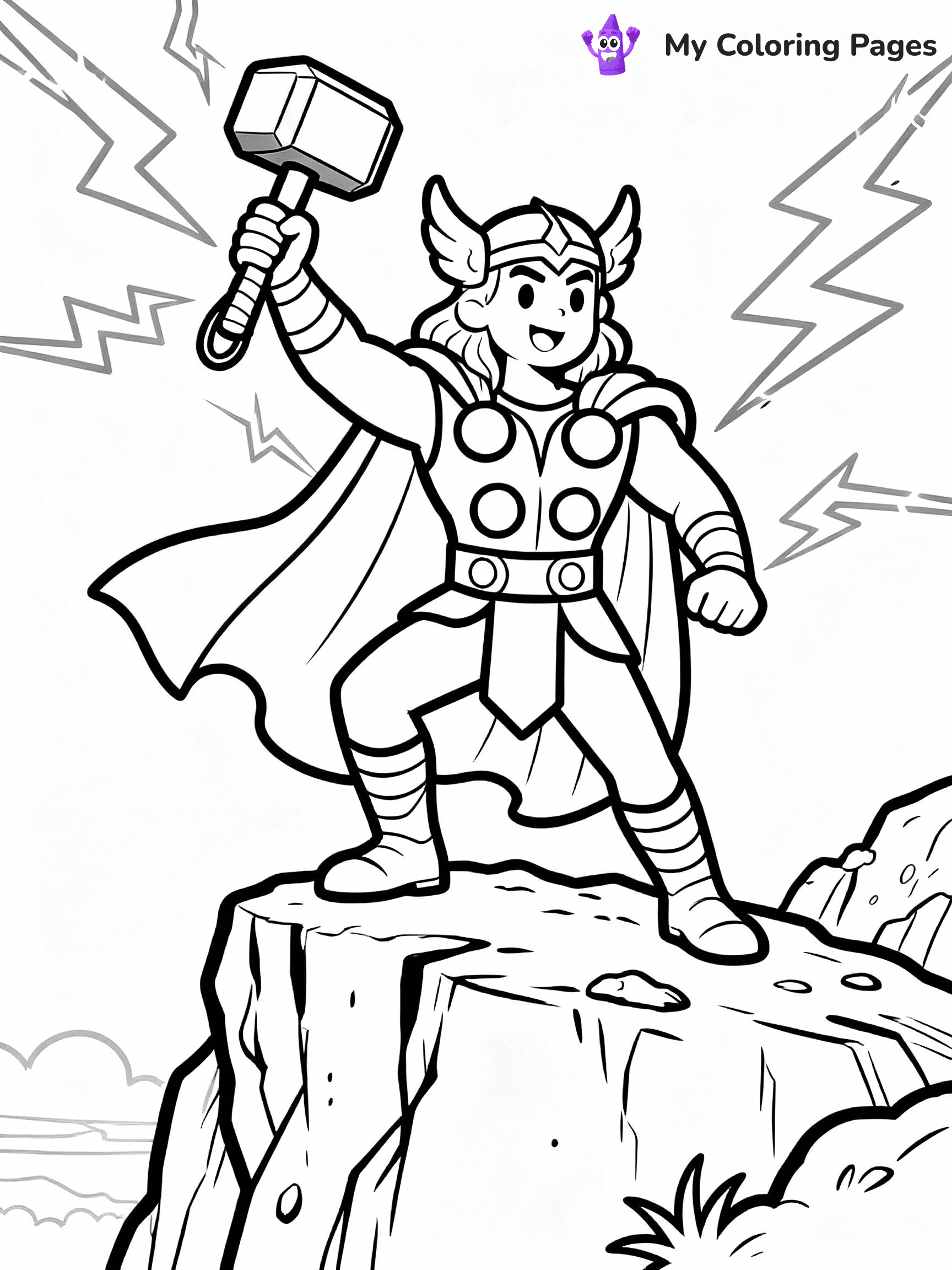 Thor Coloring Pages - 5