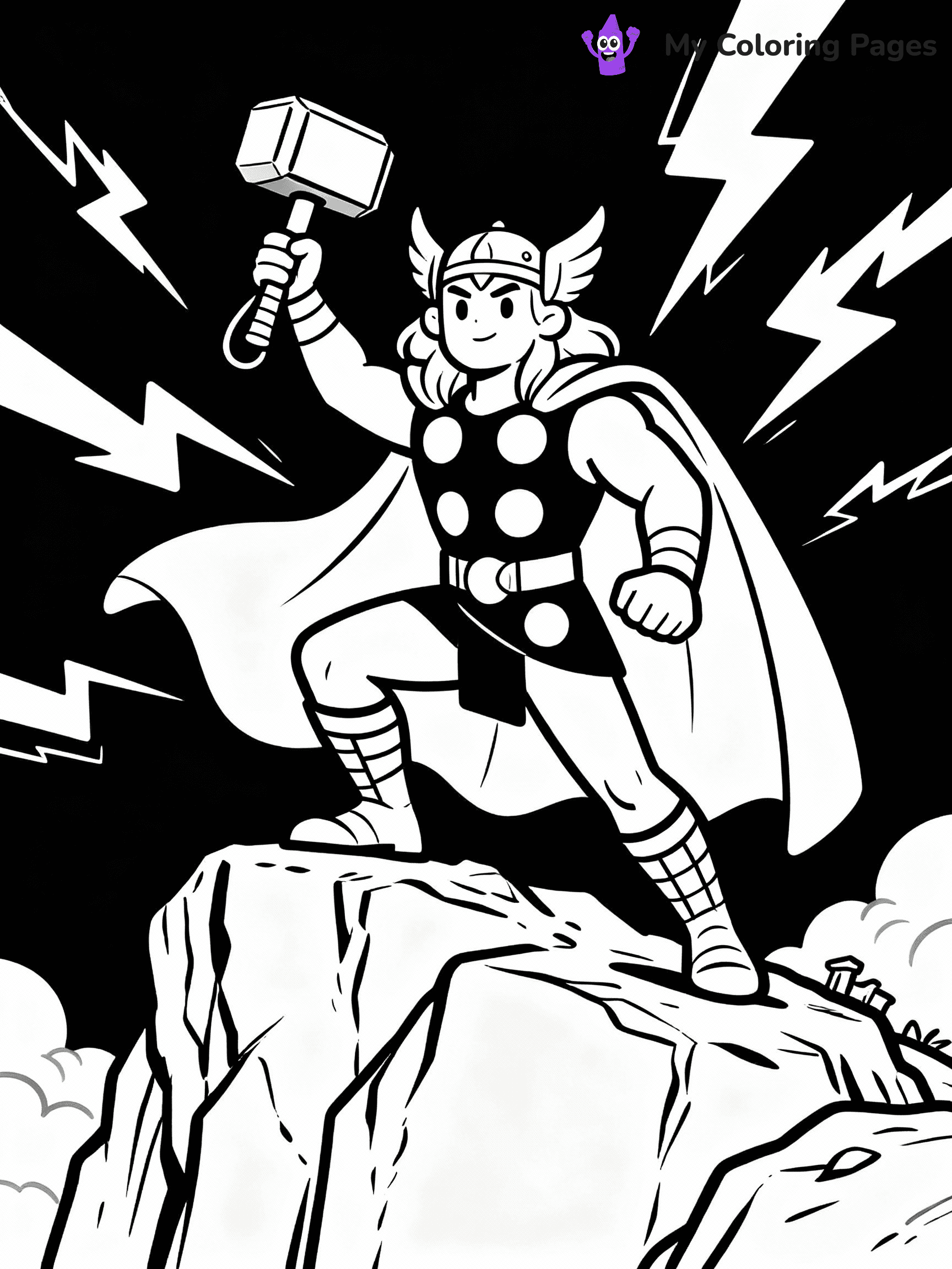 Thor Coloring Pages - 4