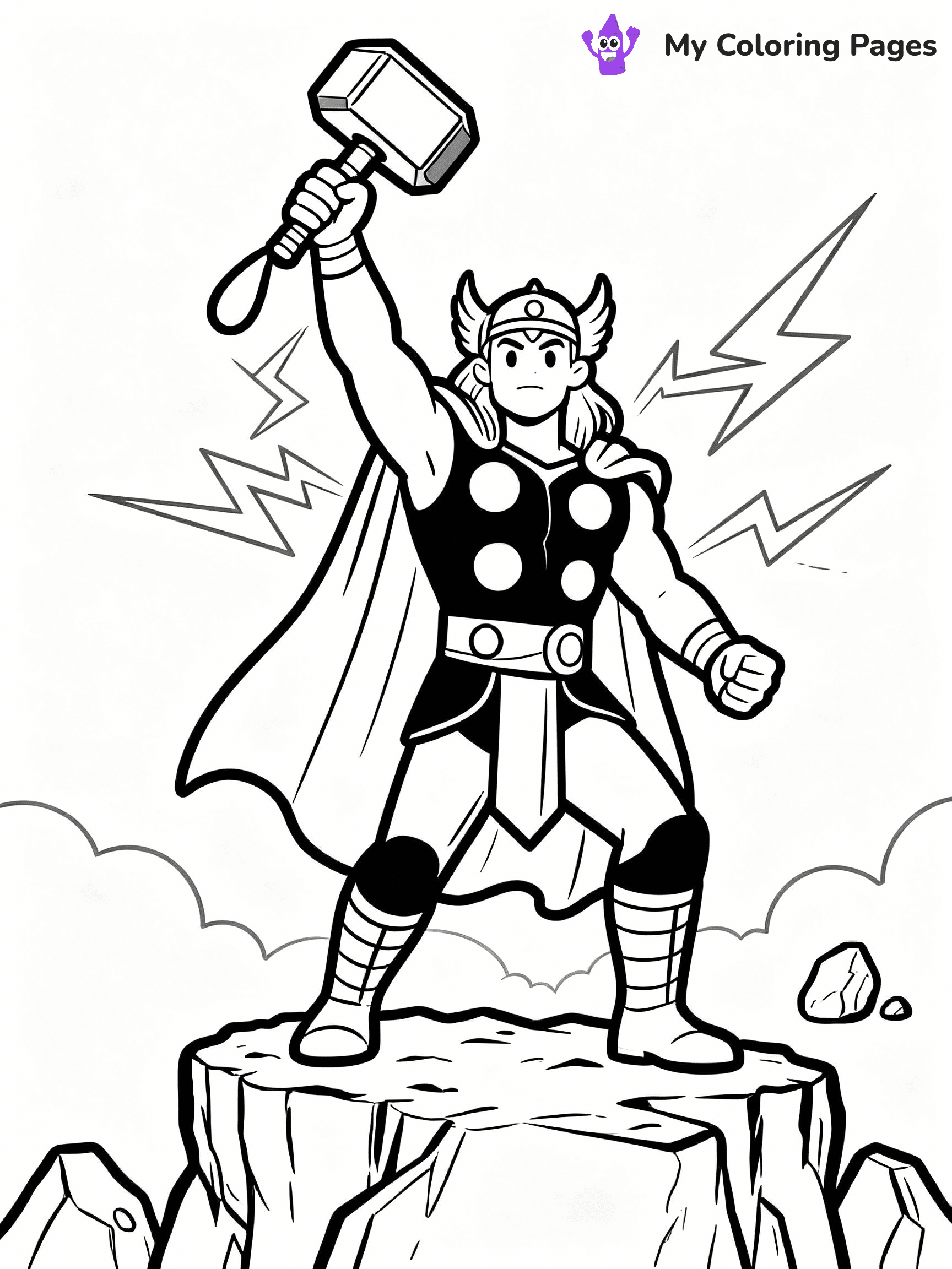 Thor Coloring Pages - 3
