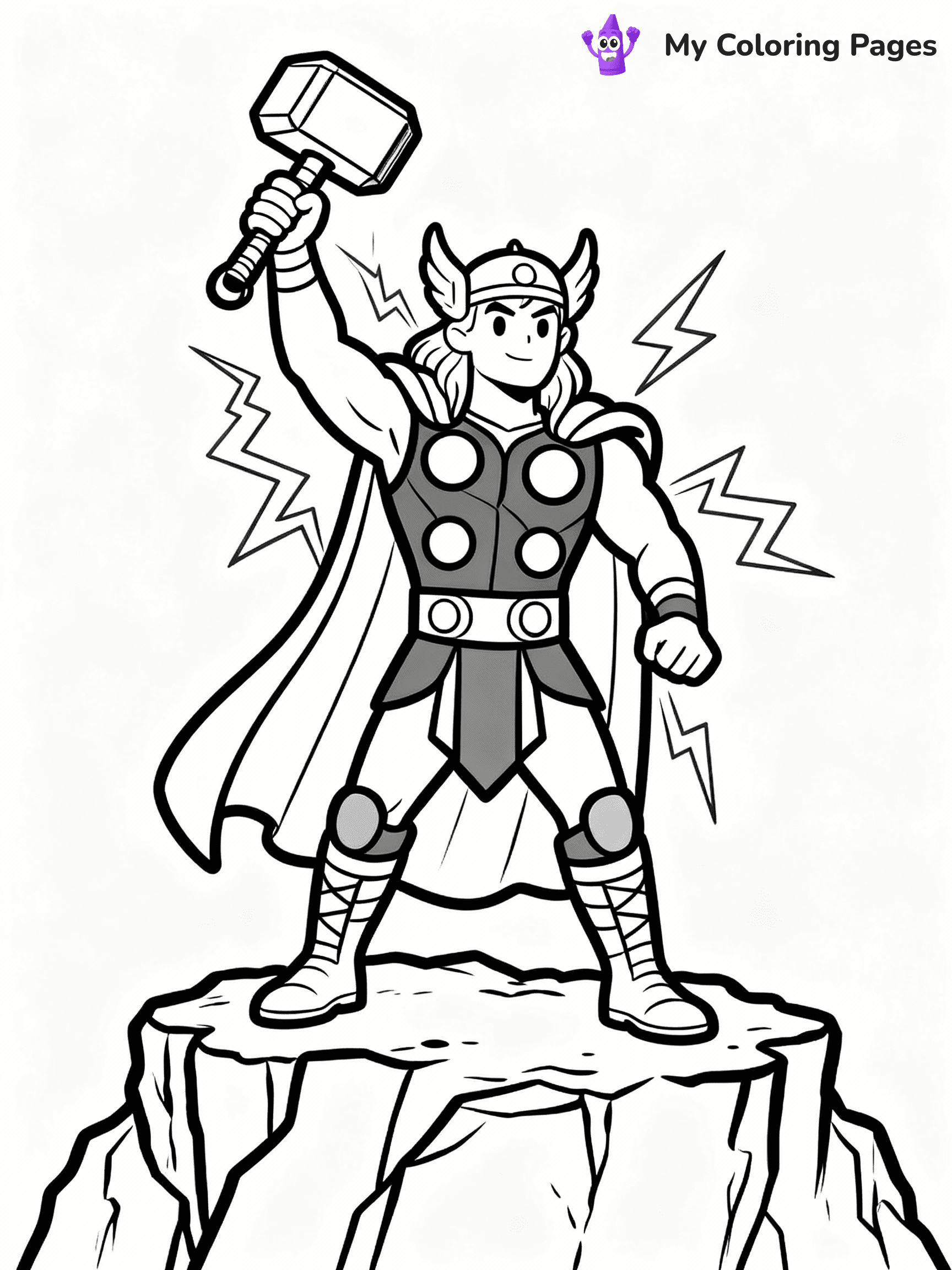 Thor Coloring Pages - 1