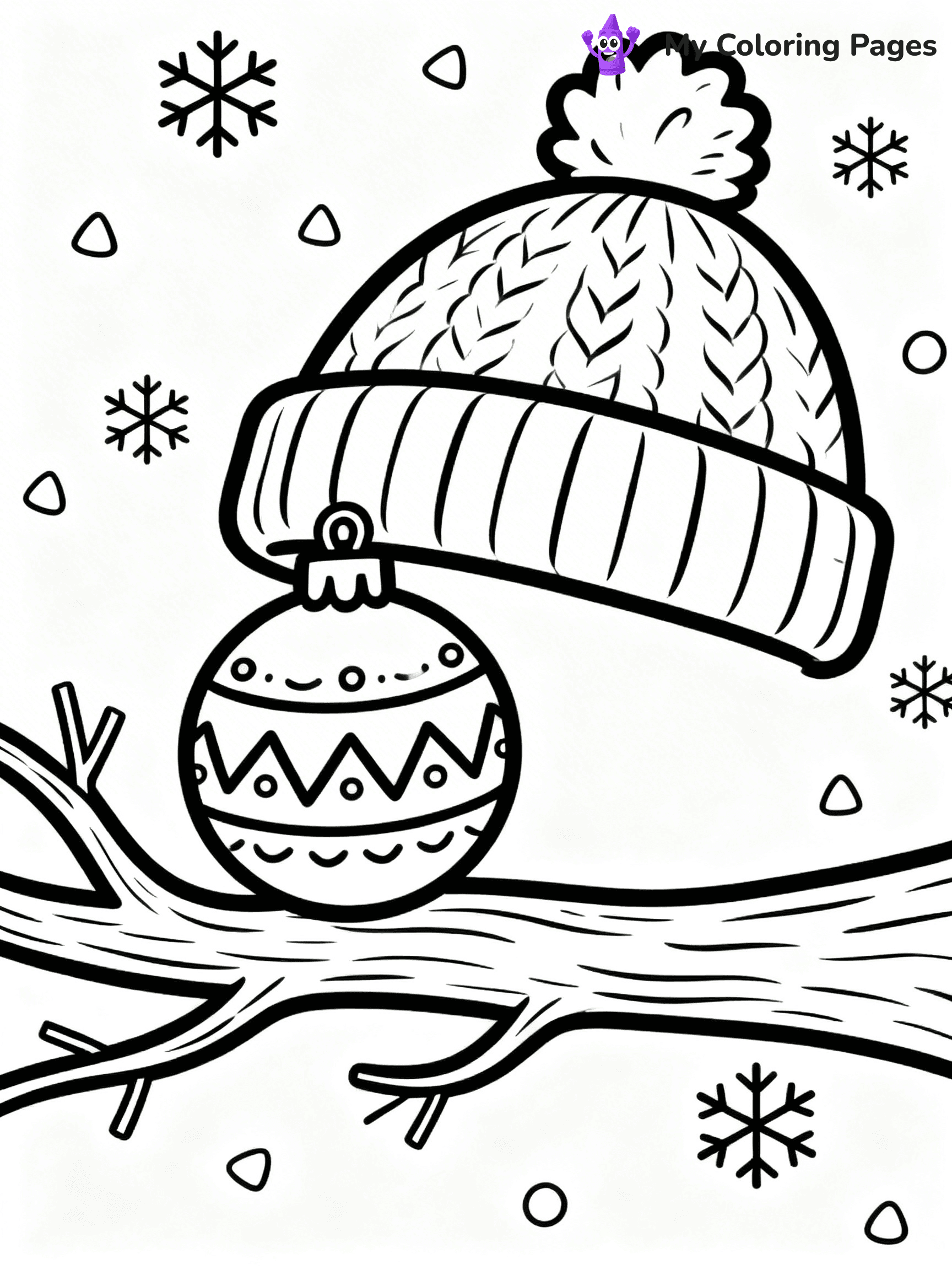 Winter Hat Coloring Pages - 16