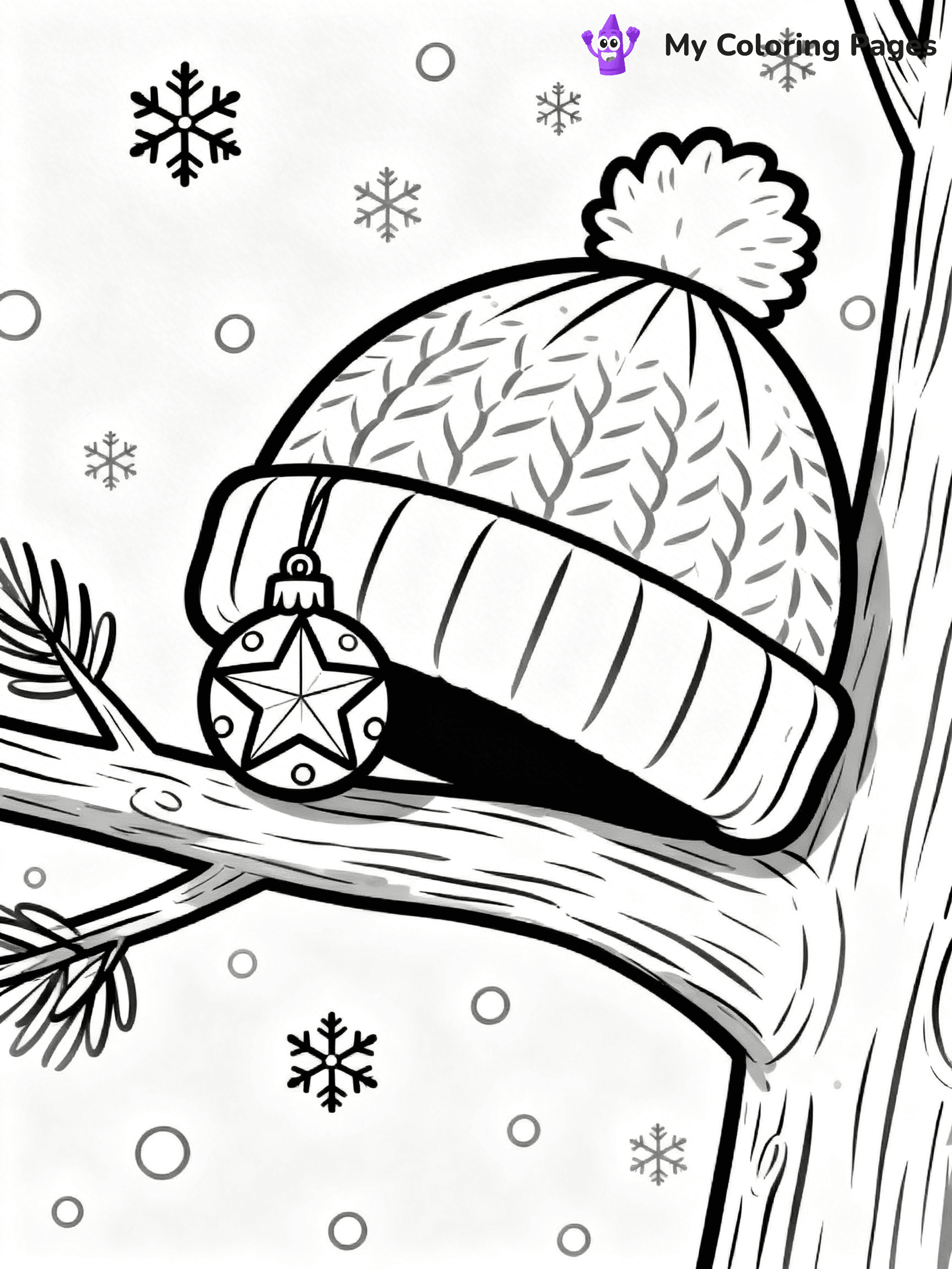 Winter Hat Coloring Pages - 15