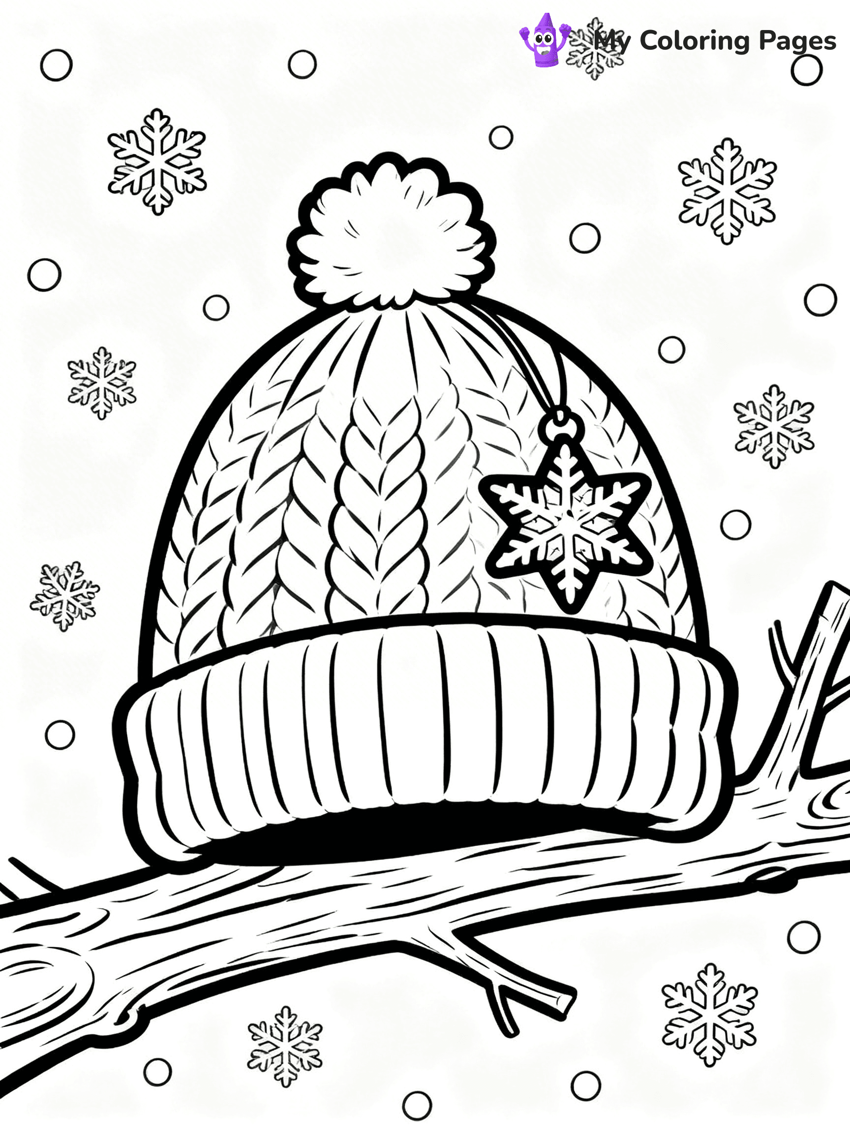 Winter Hat Coloring Pages - 14