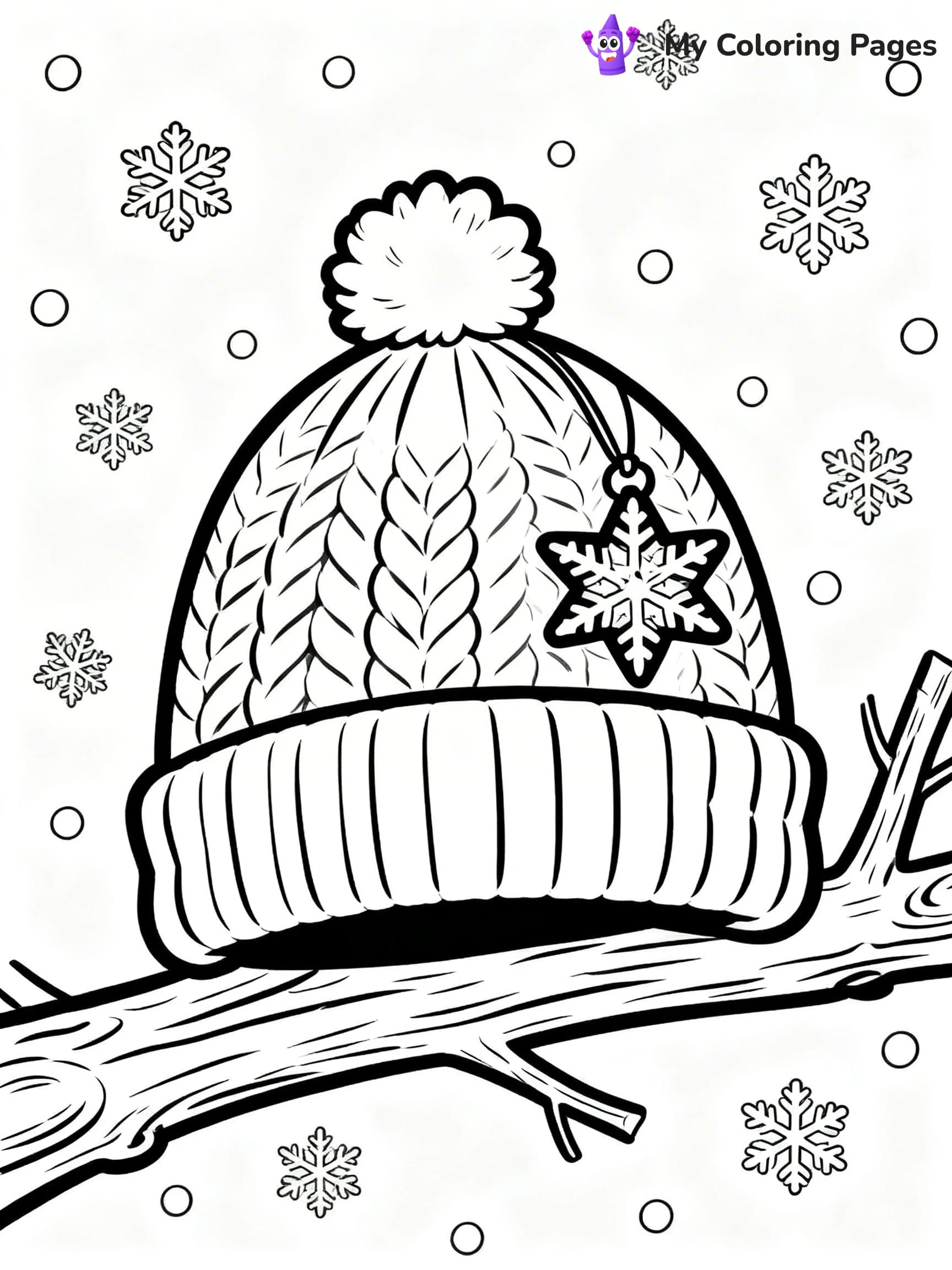 Winter Hat Coloring Pages - 14