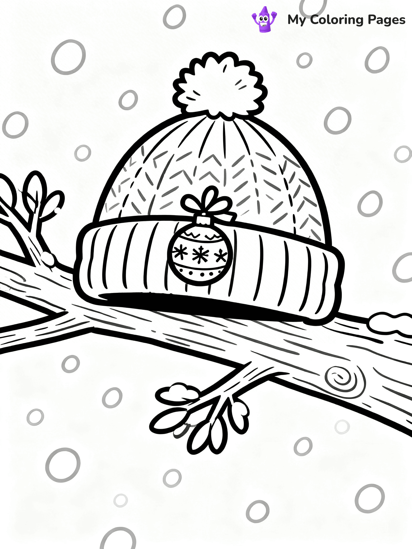 Winter Hat Coloring Pages - 13