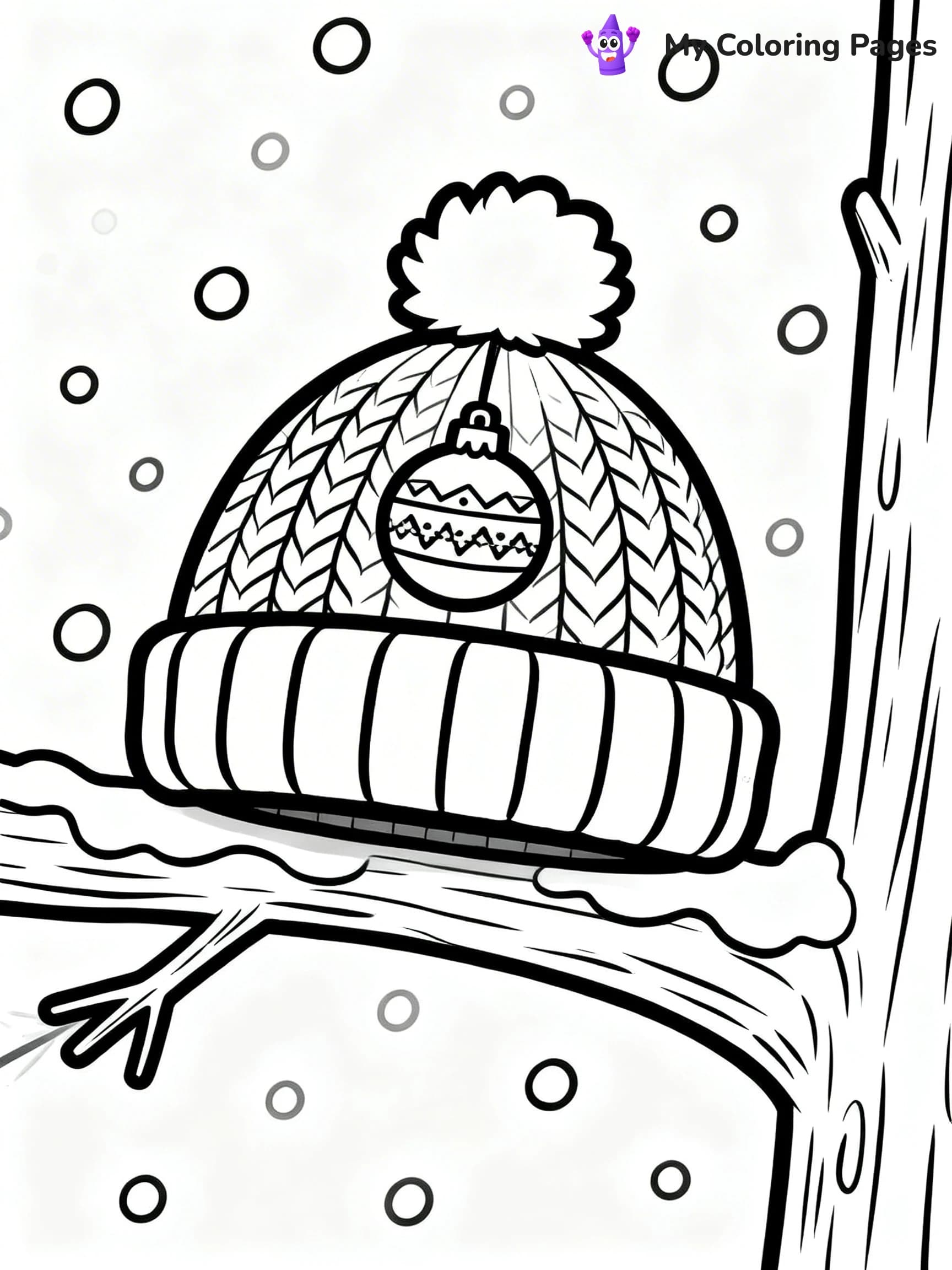 Winter Hat Coloring Pages - 12