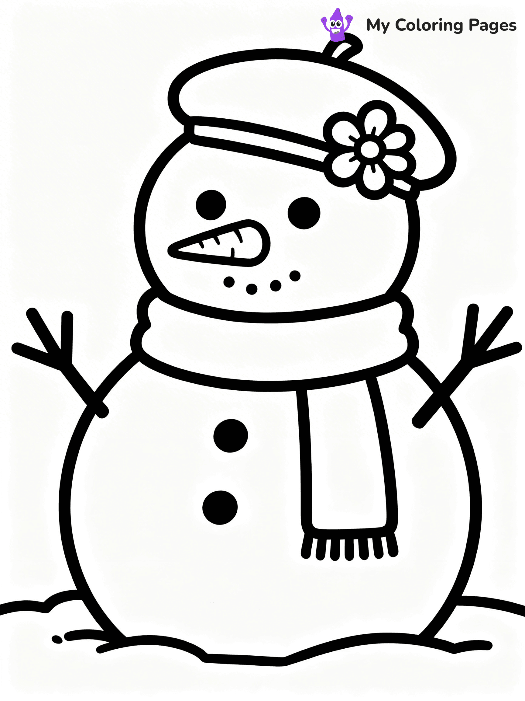 Winter Hat Coloring Pages - 11