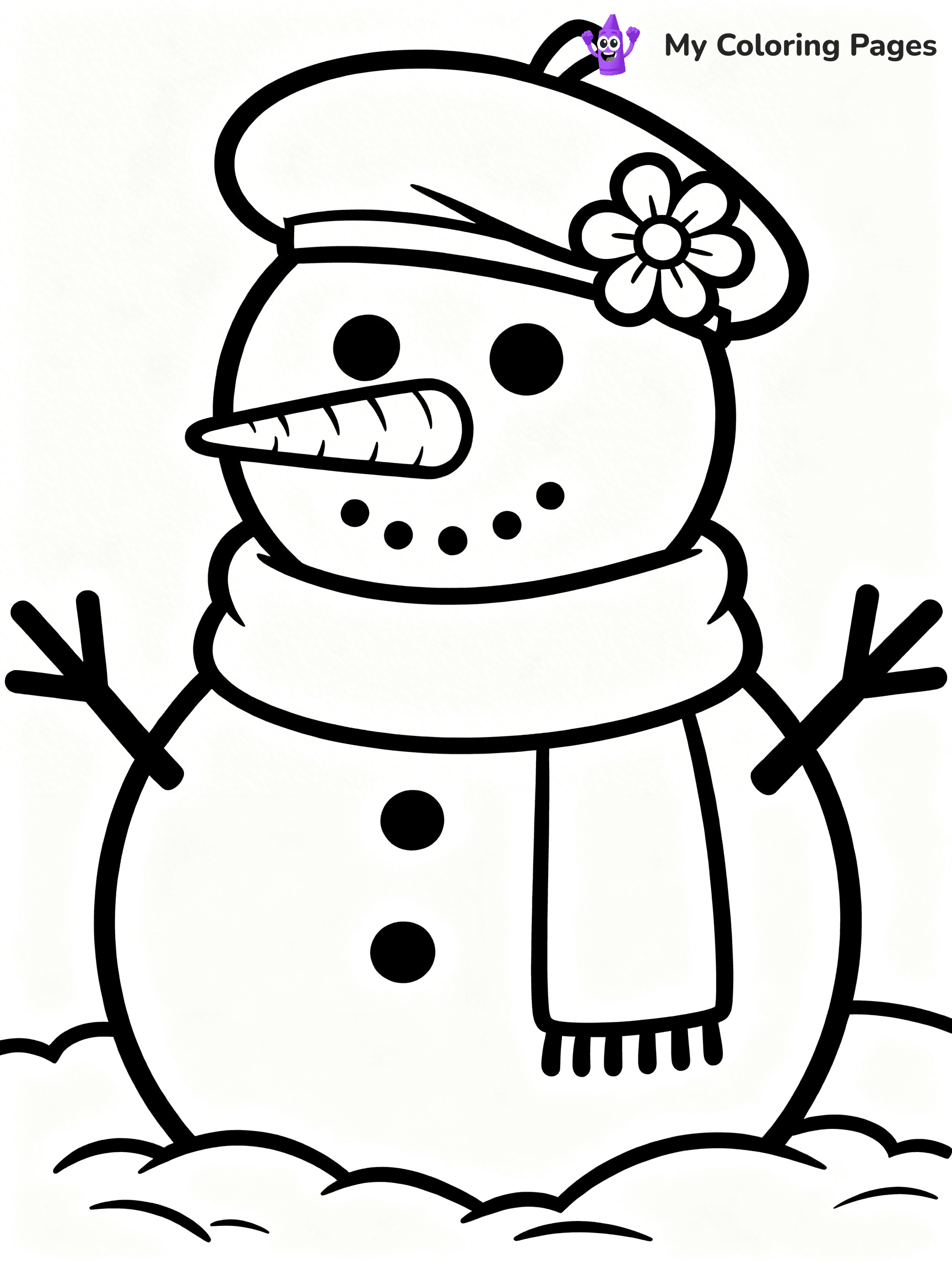 Winter Hat Coloring Pages - 10
