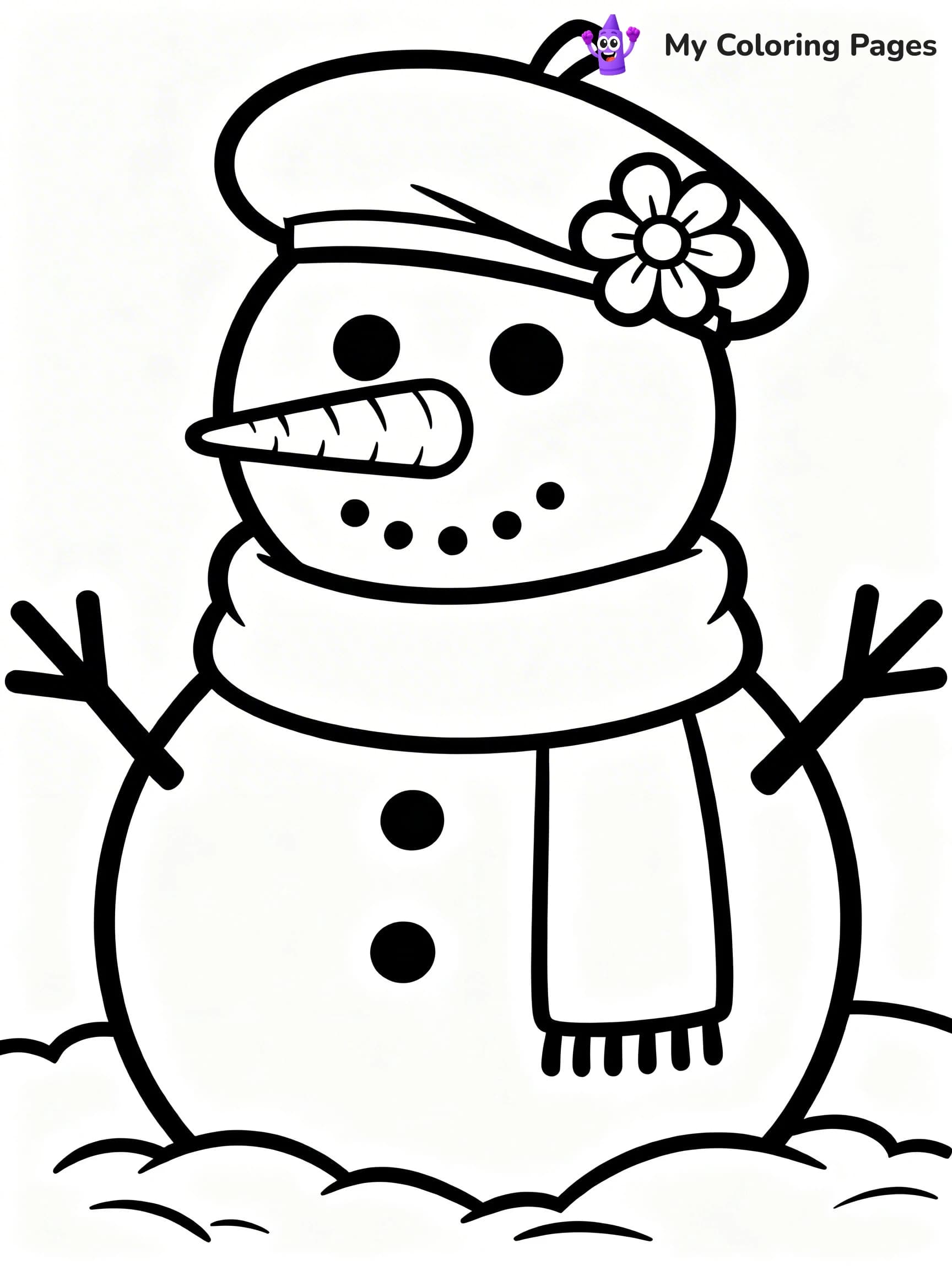 Winter Hat Coloring Pages - 10