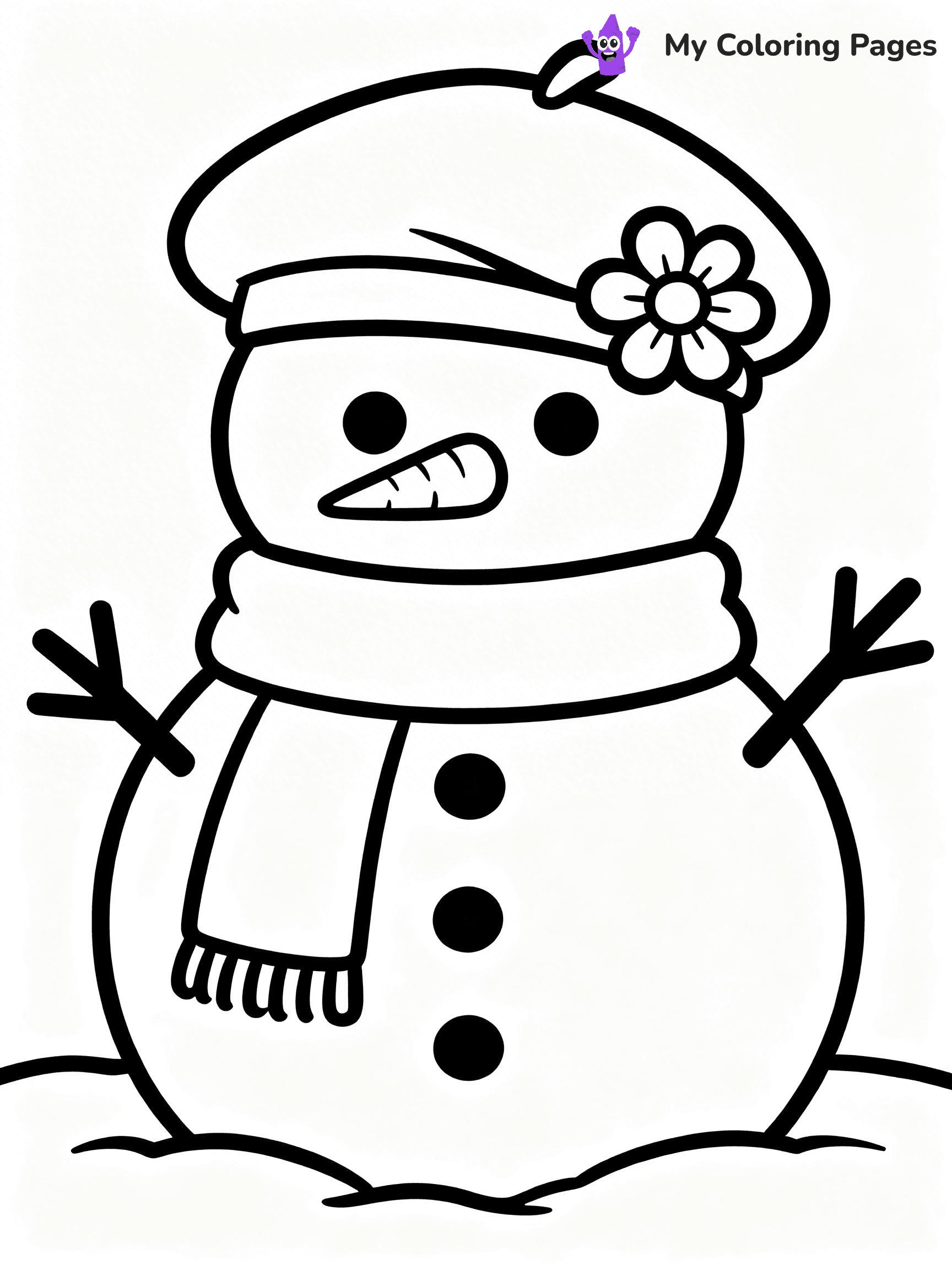 Winter Hat Coloring Pages - 8