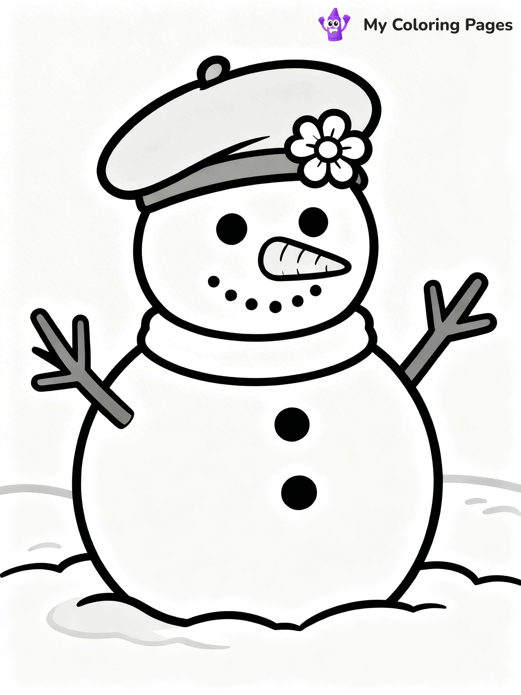 Winter Hat Coloring Pages - 7