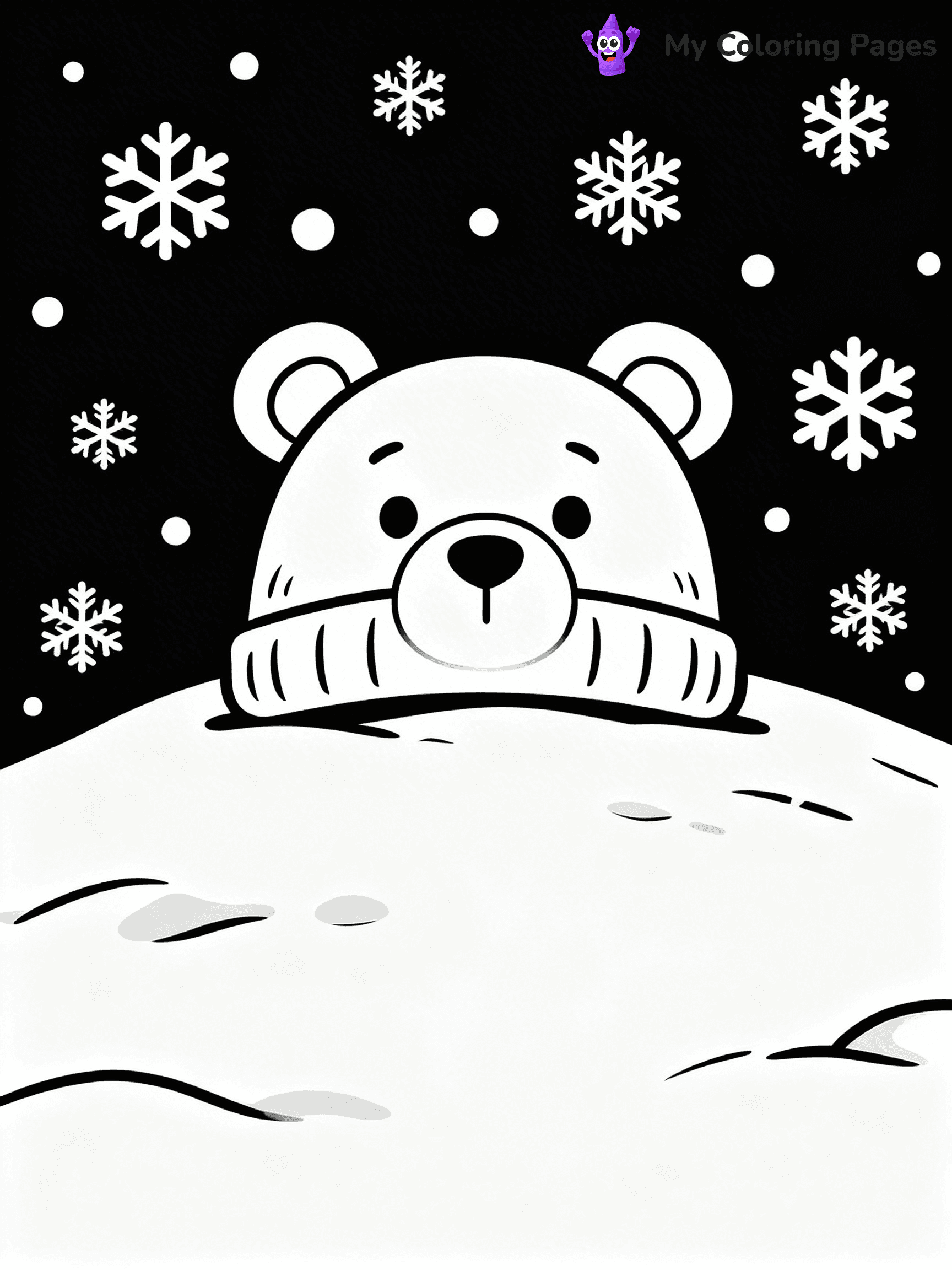 Winter Hat Coloring Pages - 5