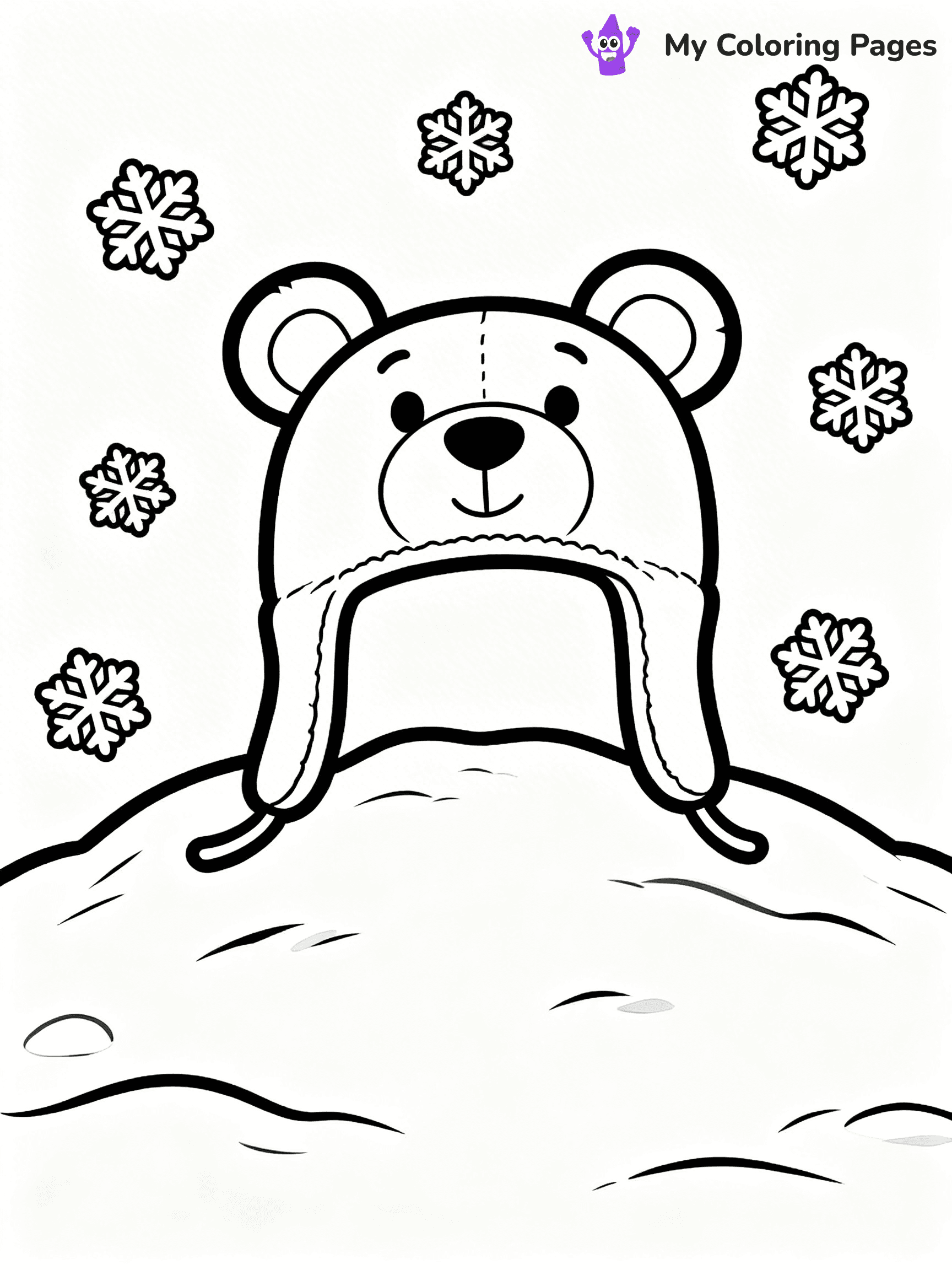 Winter Hat Coloring Pages - 4