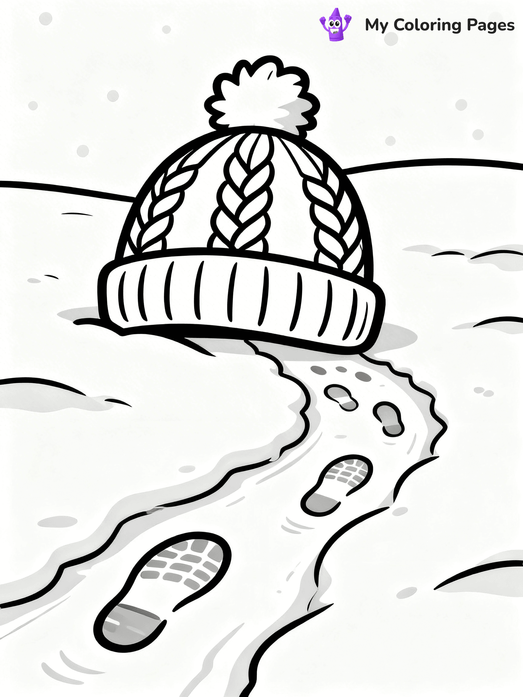 Winter Hat Coloring Pages - 3