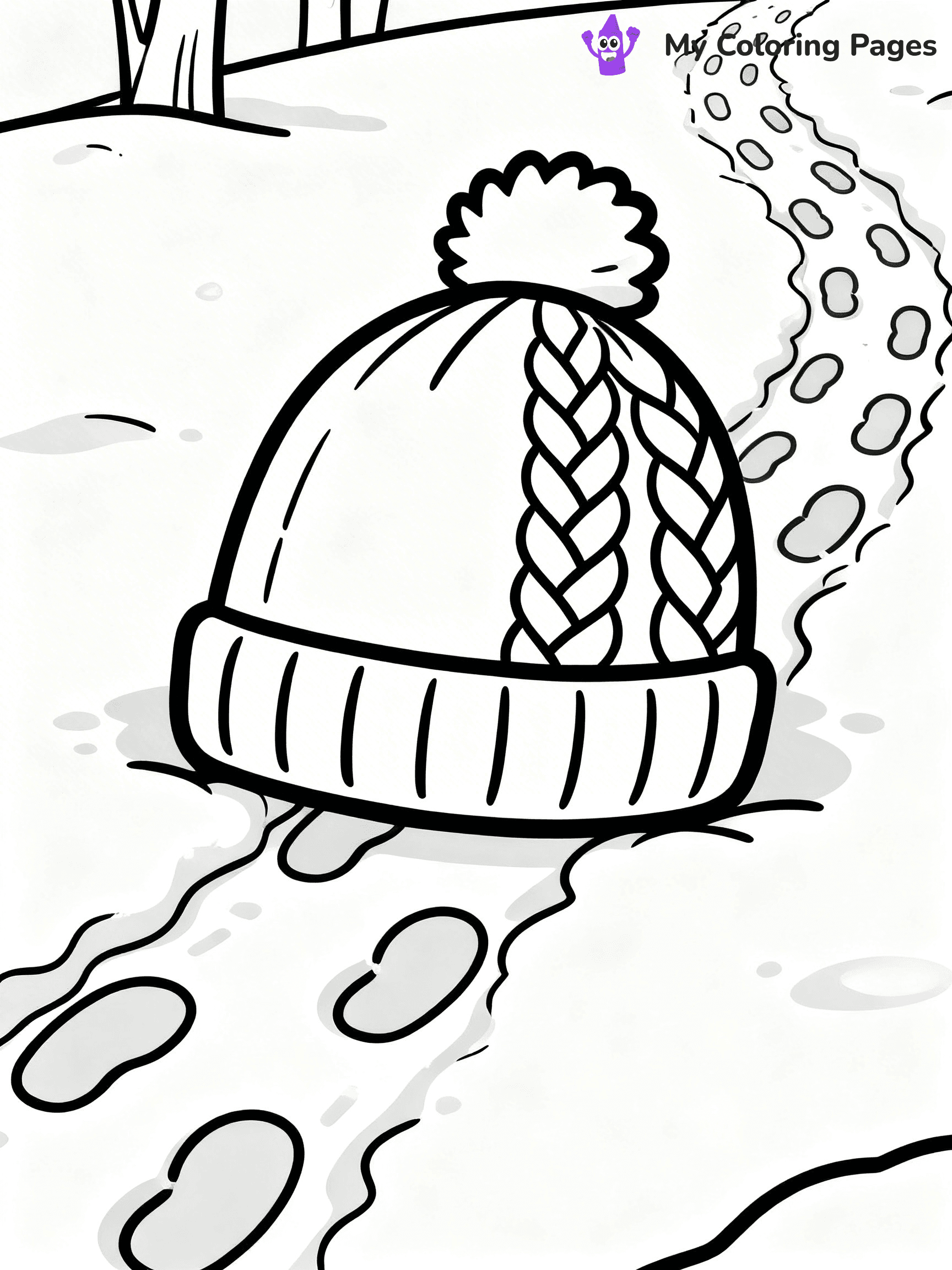 Winter Hat Coloring Pages - 2