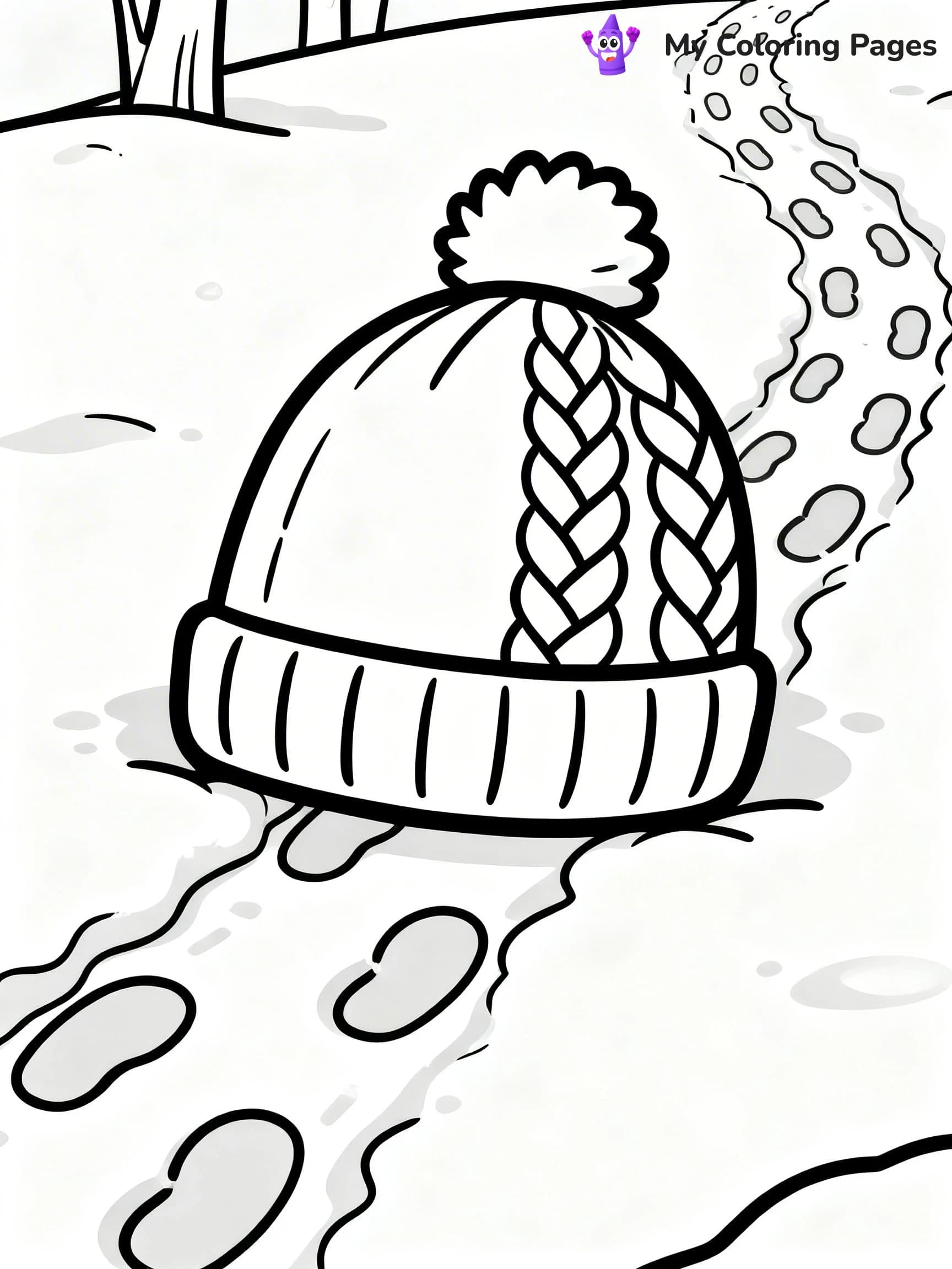 Winter Hat Coloring Pages - 2