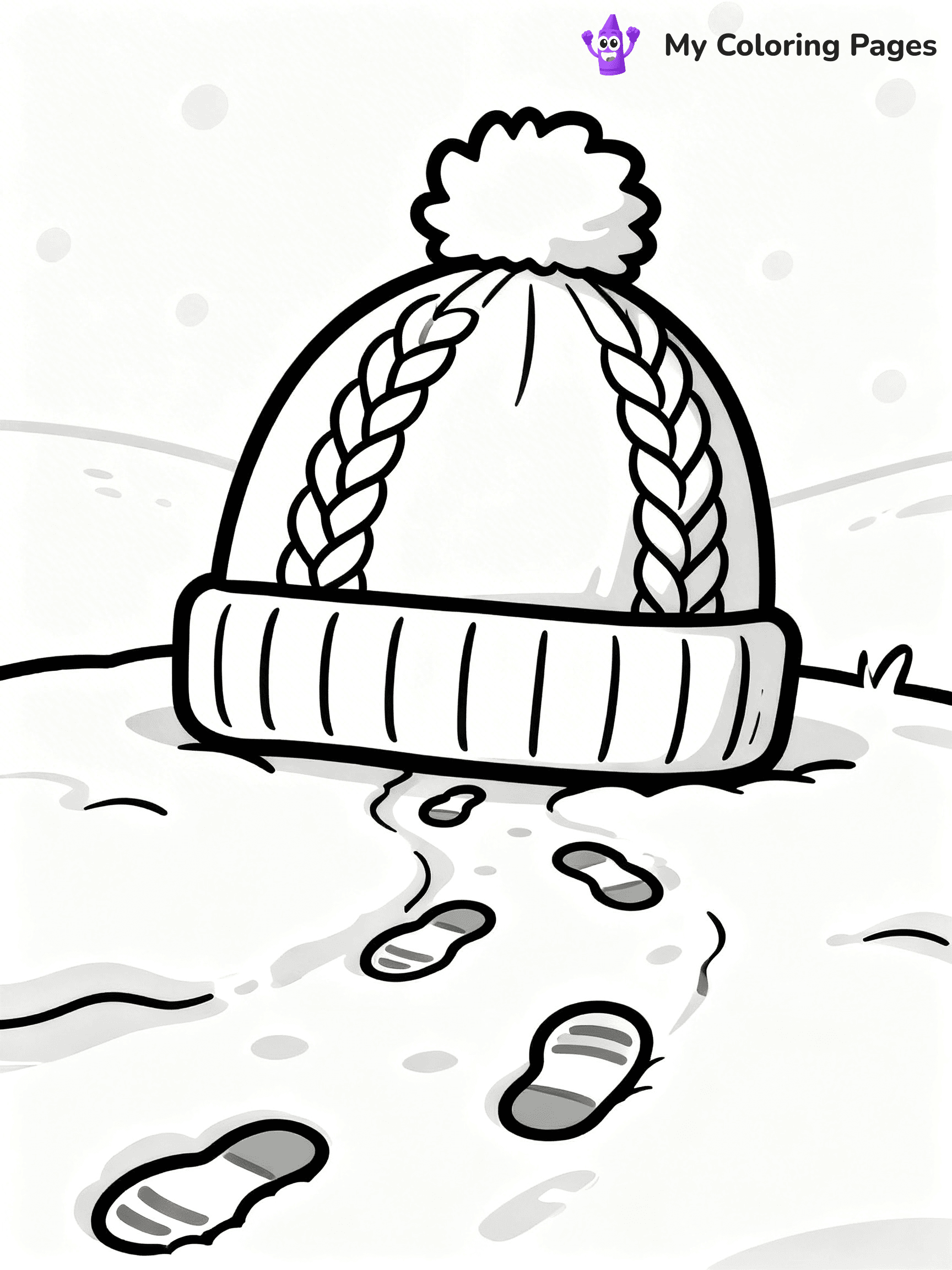 Winter Hat Coloring Pages - 1