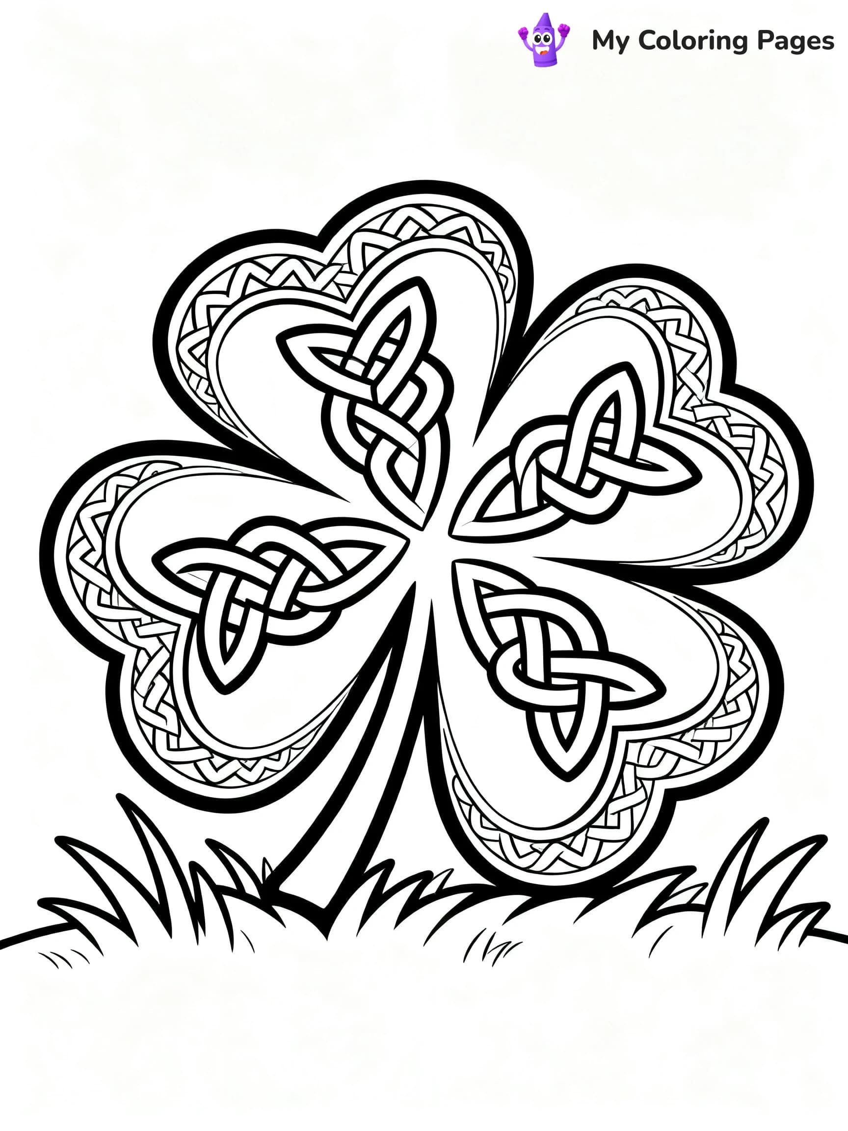 Shamrock Coloring Pages For Adults - 24