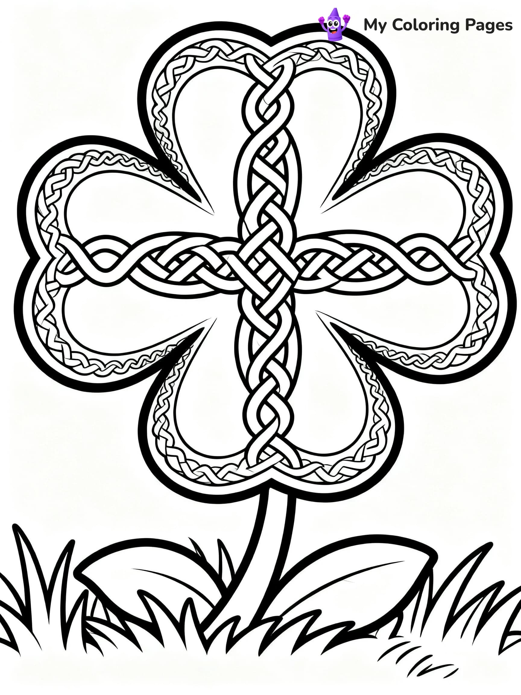 Shamrock Coloring Pages For Adults - 22