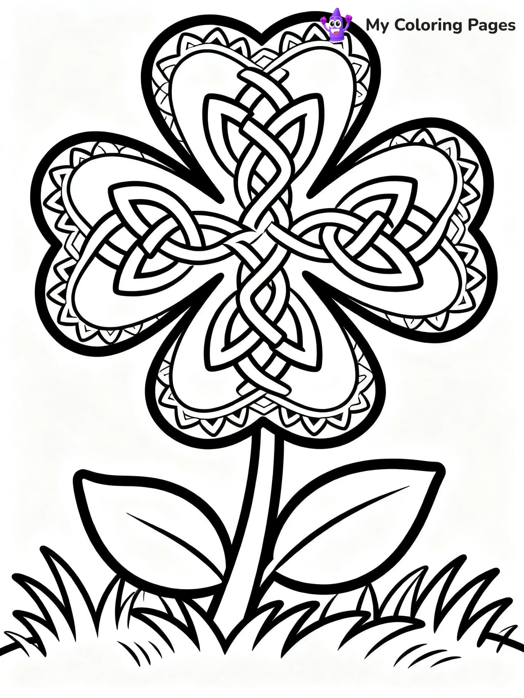 Shamrock Coloring Pages For Adults - 20