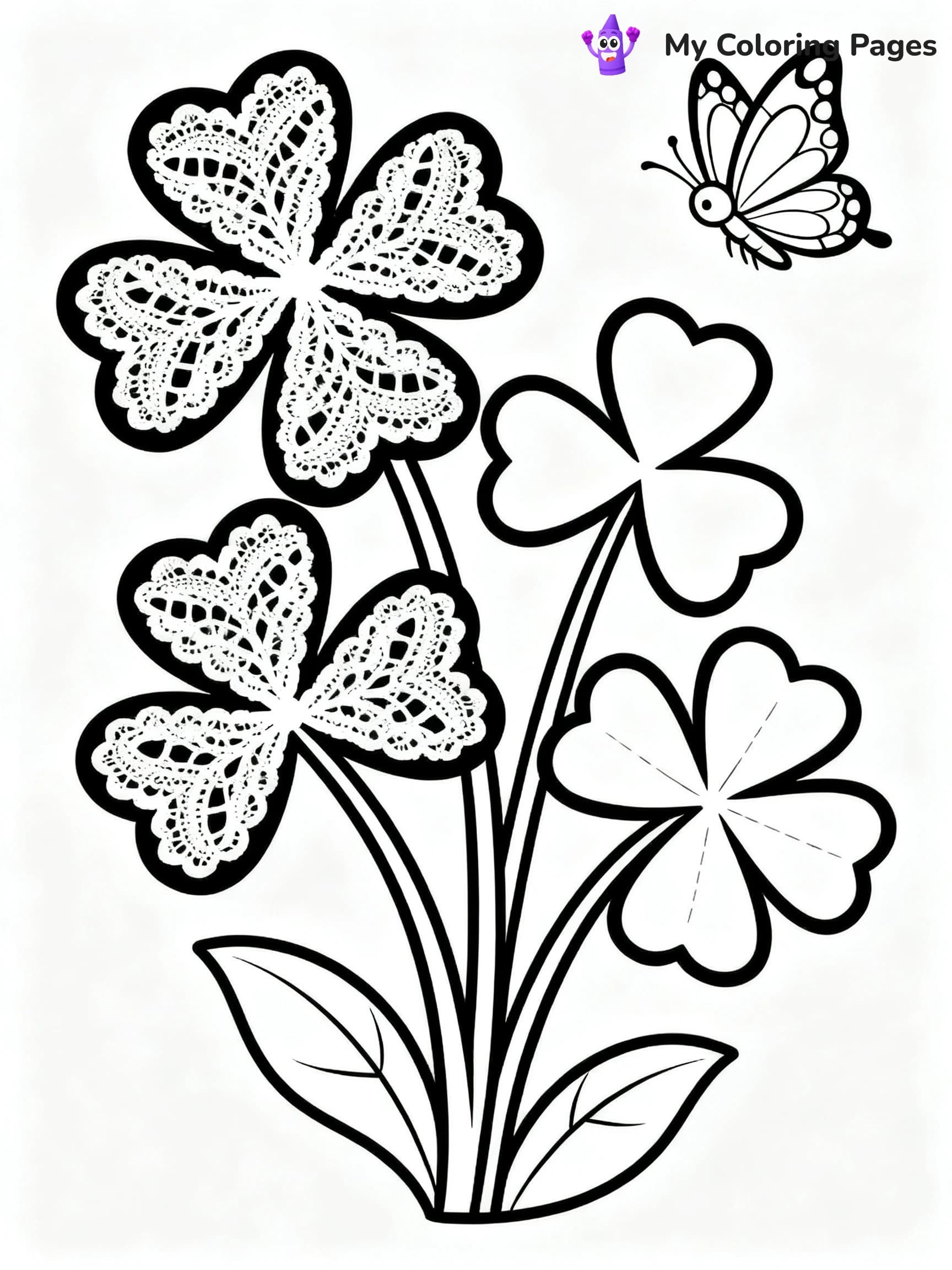 Shamrock Coloring Pages For Adults - 19