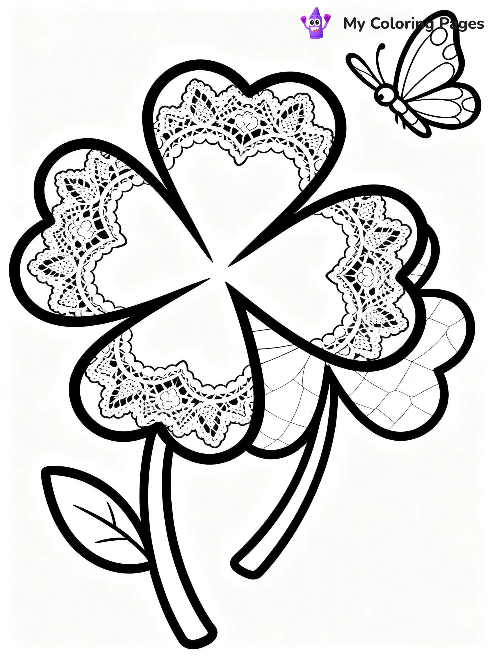 Shamrock Coloring Pages For Adults - 18