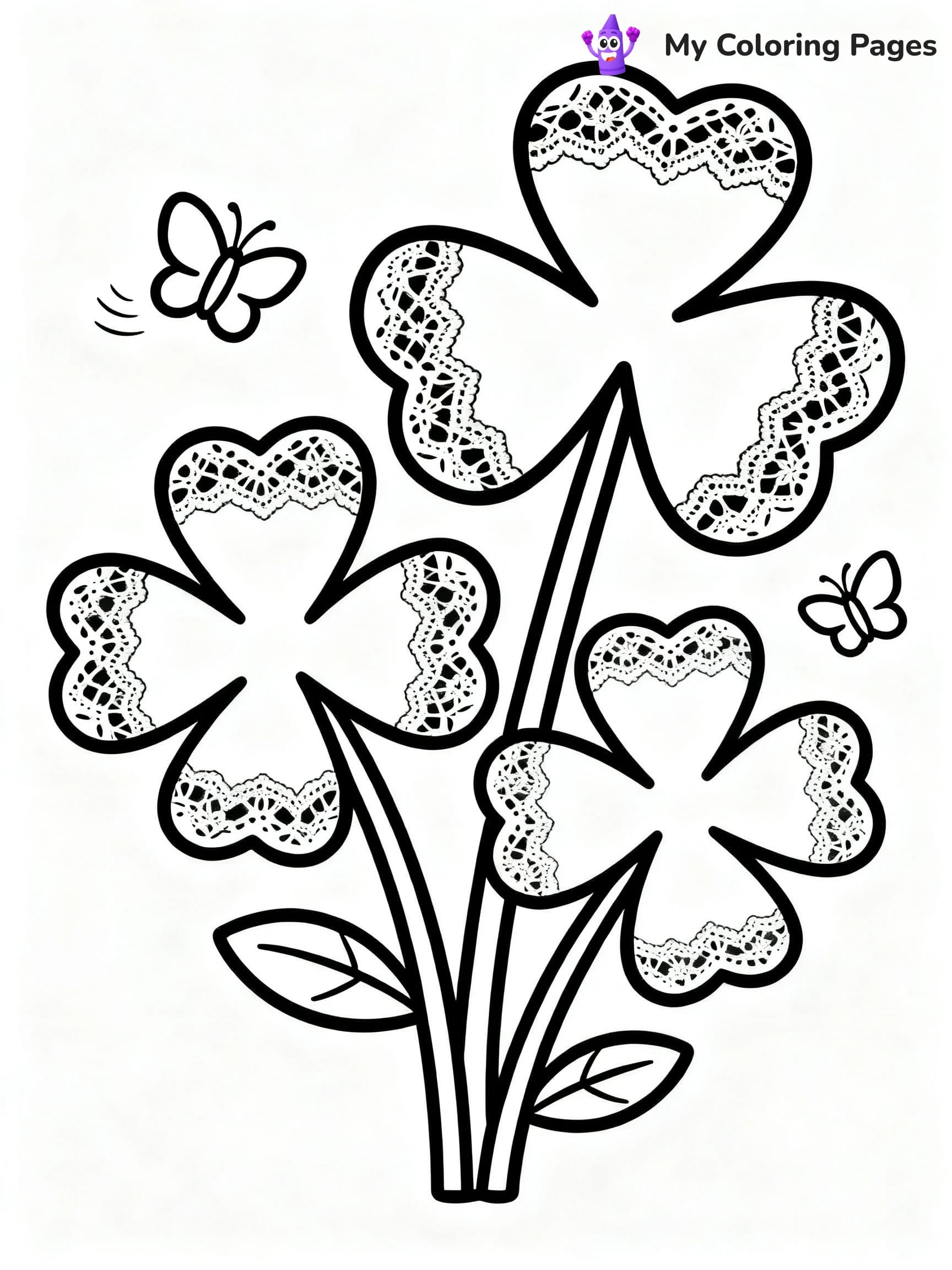Shamrock Coloring Pages For Adults - 16