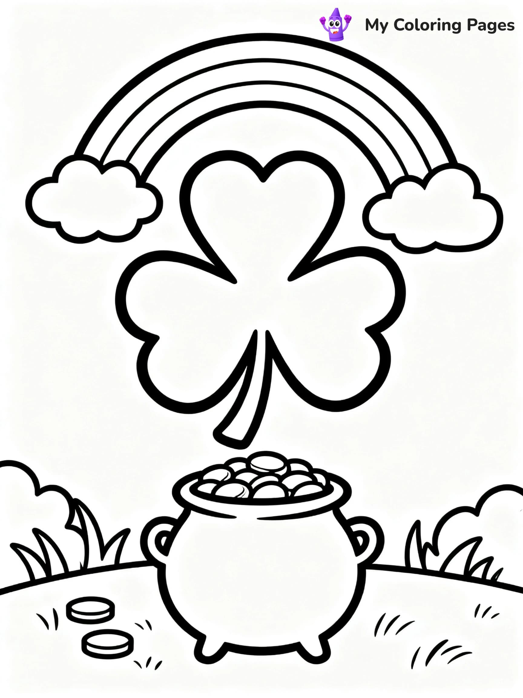 Shamrock Coloring Pages For Adults - 11