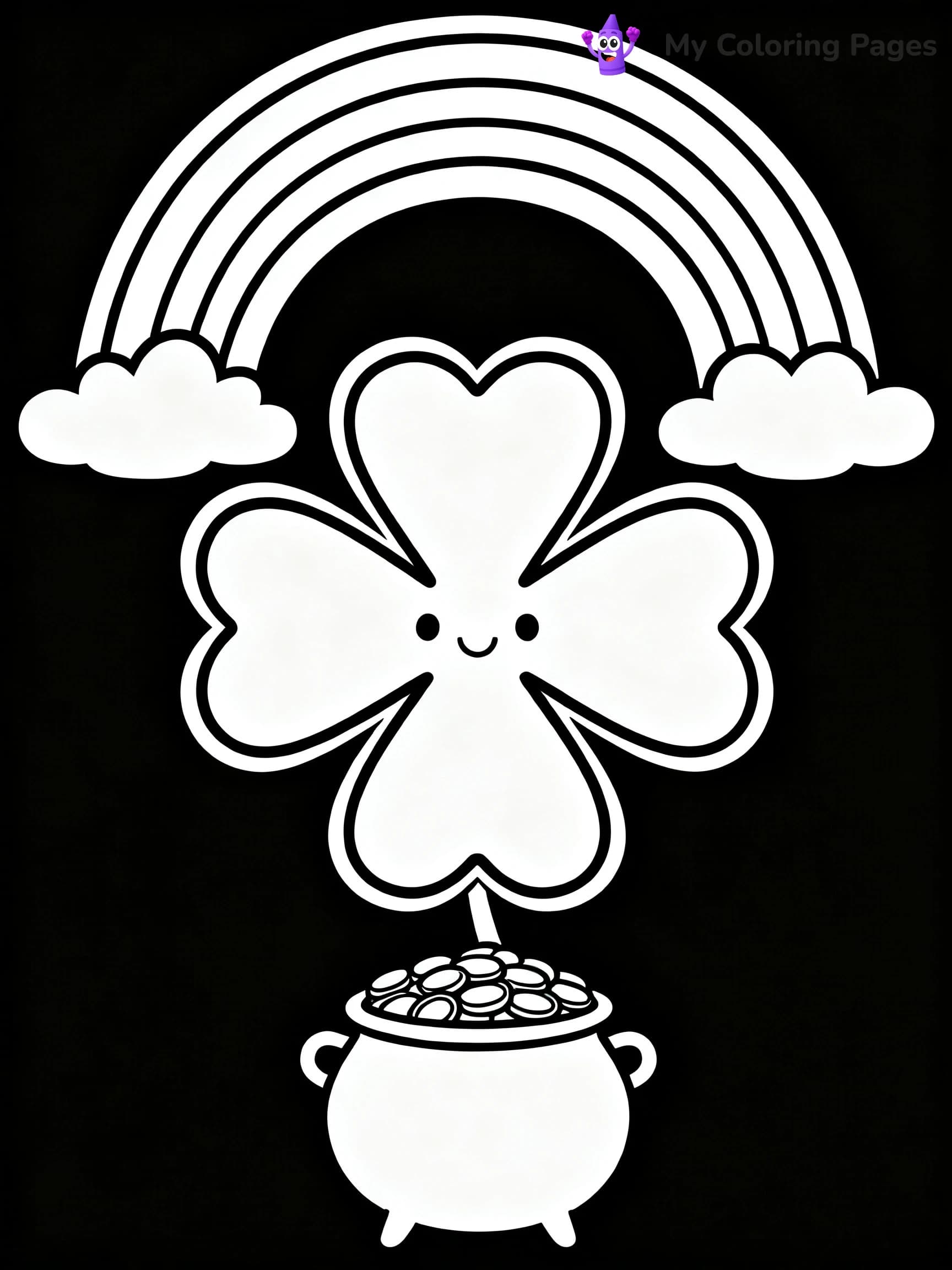 Shamrock Coloring Pages For Adults - 10