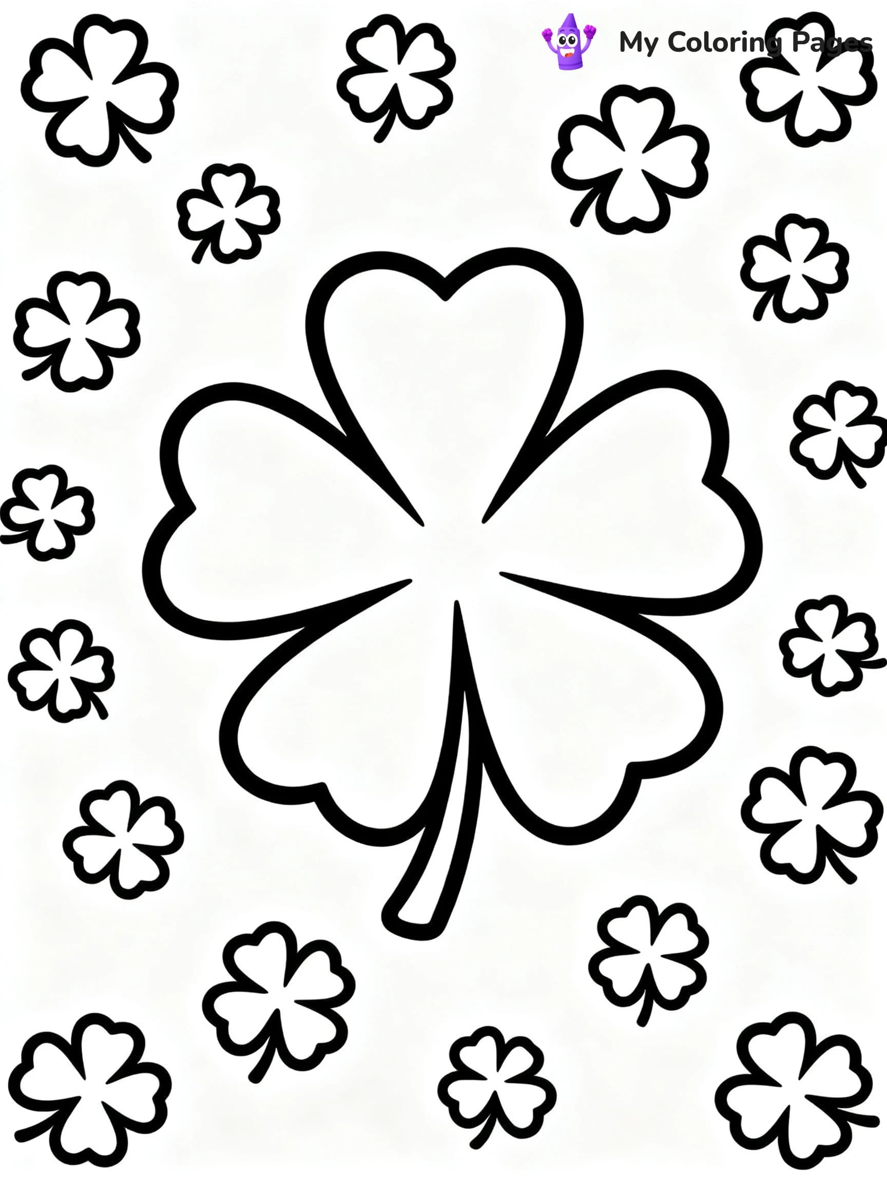 Shamrock Coloring Pages For Adults - 7